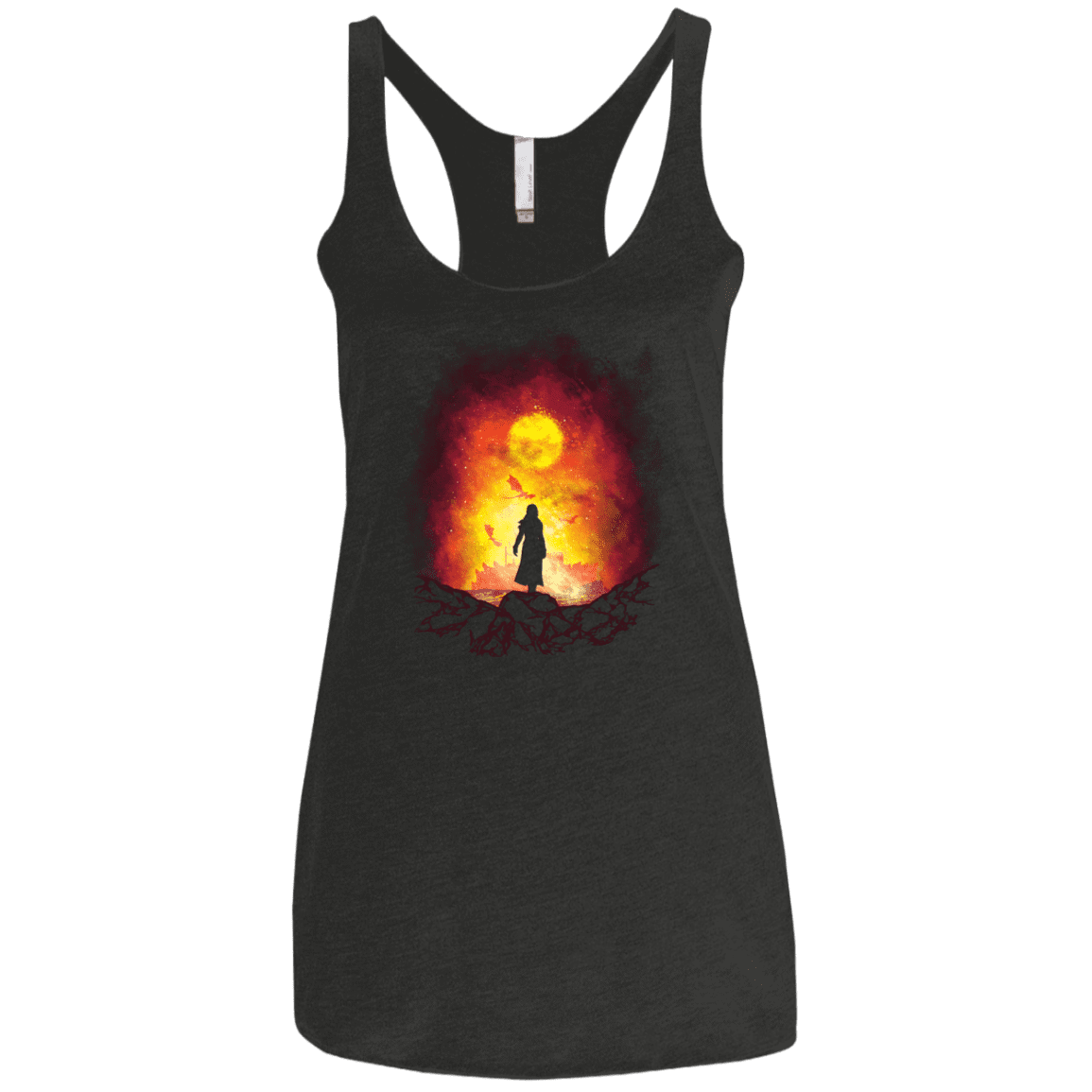 T-Shirts Vintage Black / X-Small Born Of Fire Women's Triblend Racerback Tank