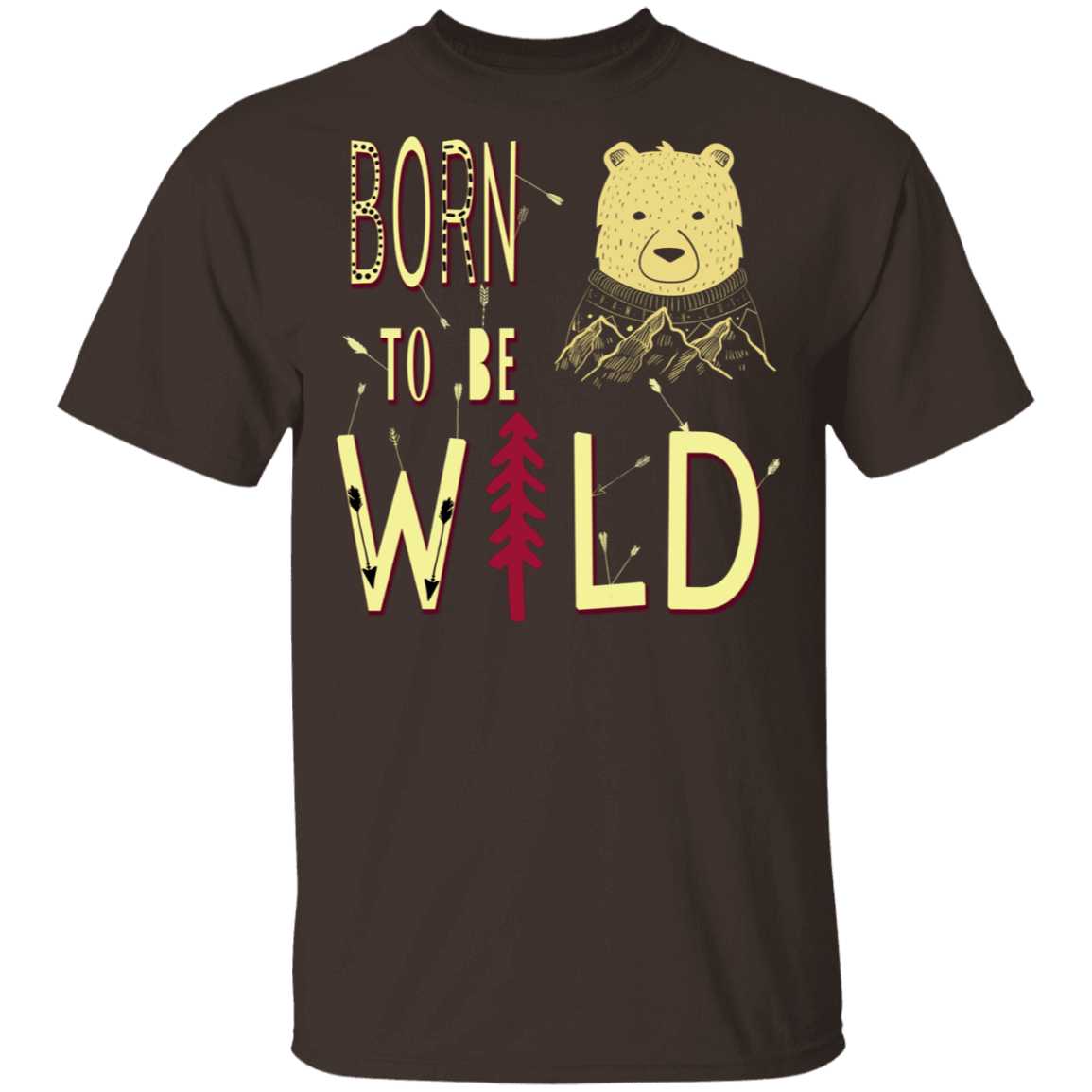 T-Shirts Dark Chocolate / S Born To Be Wild Bear T-Shirt