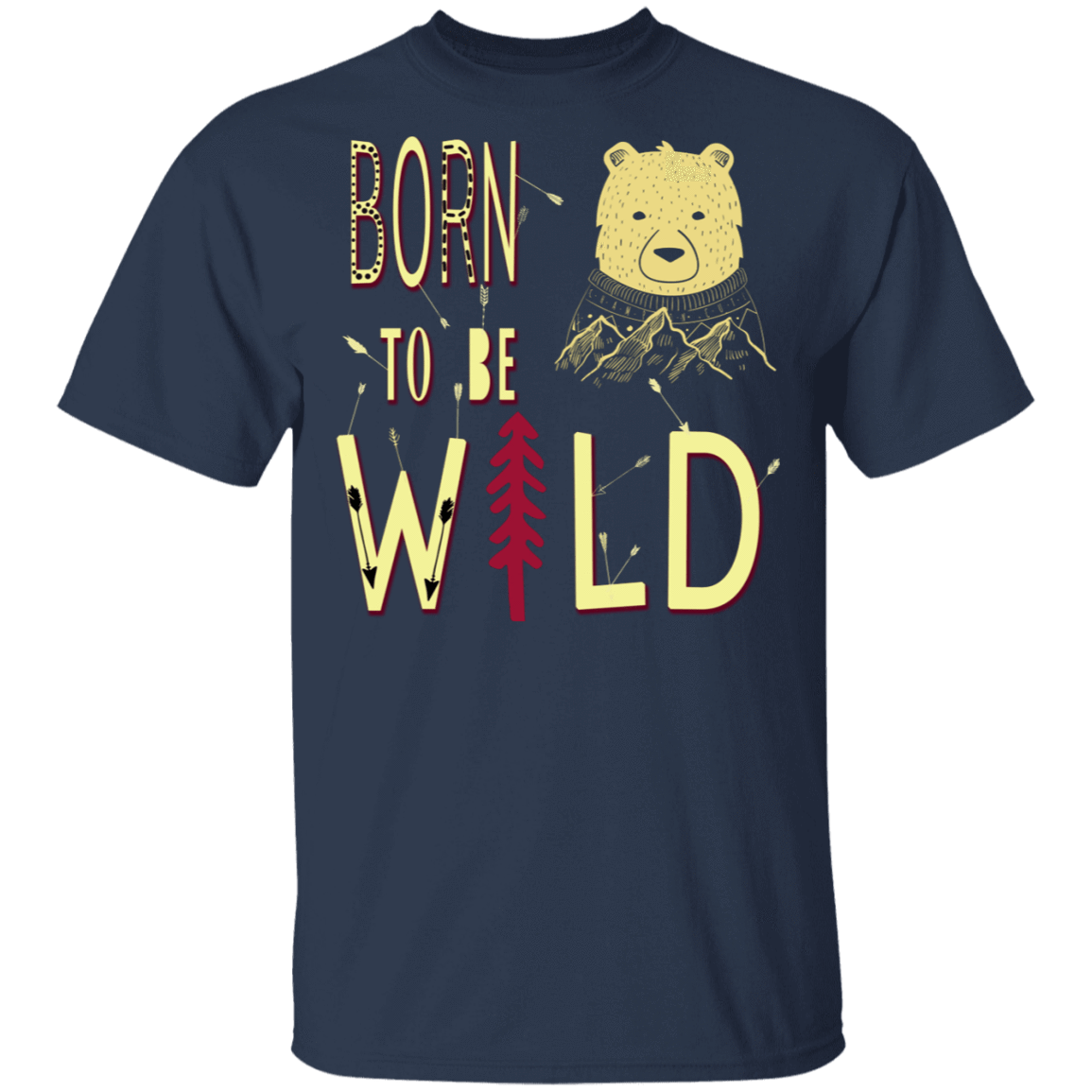 T-Shirts Navy / S Born To Be Wild Bear T-Shirt