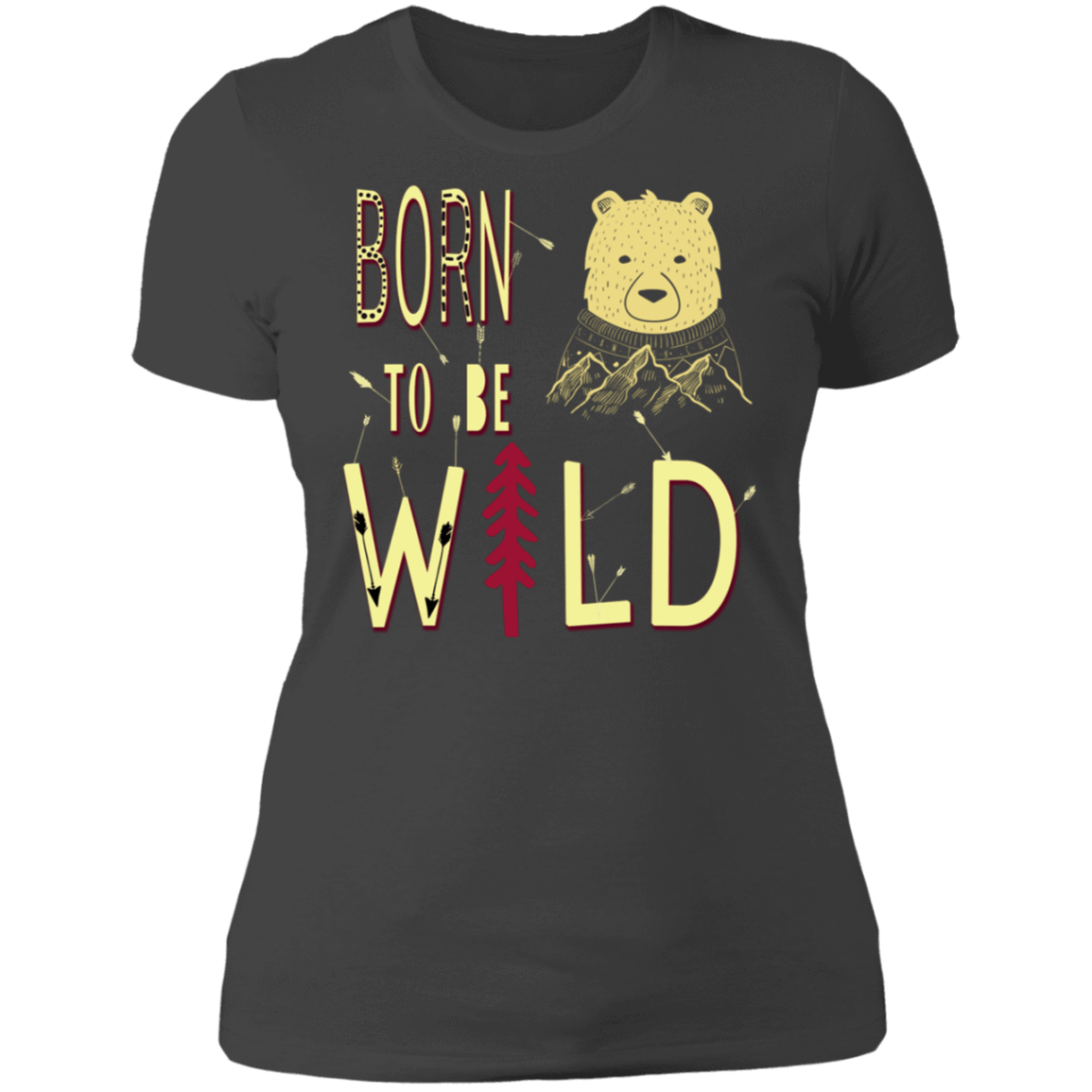 T-Shirts Heavy Metal / S Born To Be Wild Bear Women's Premium T-Shirt