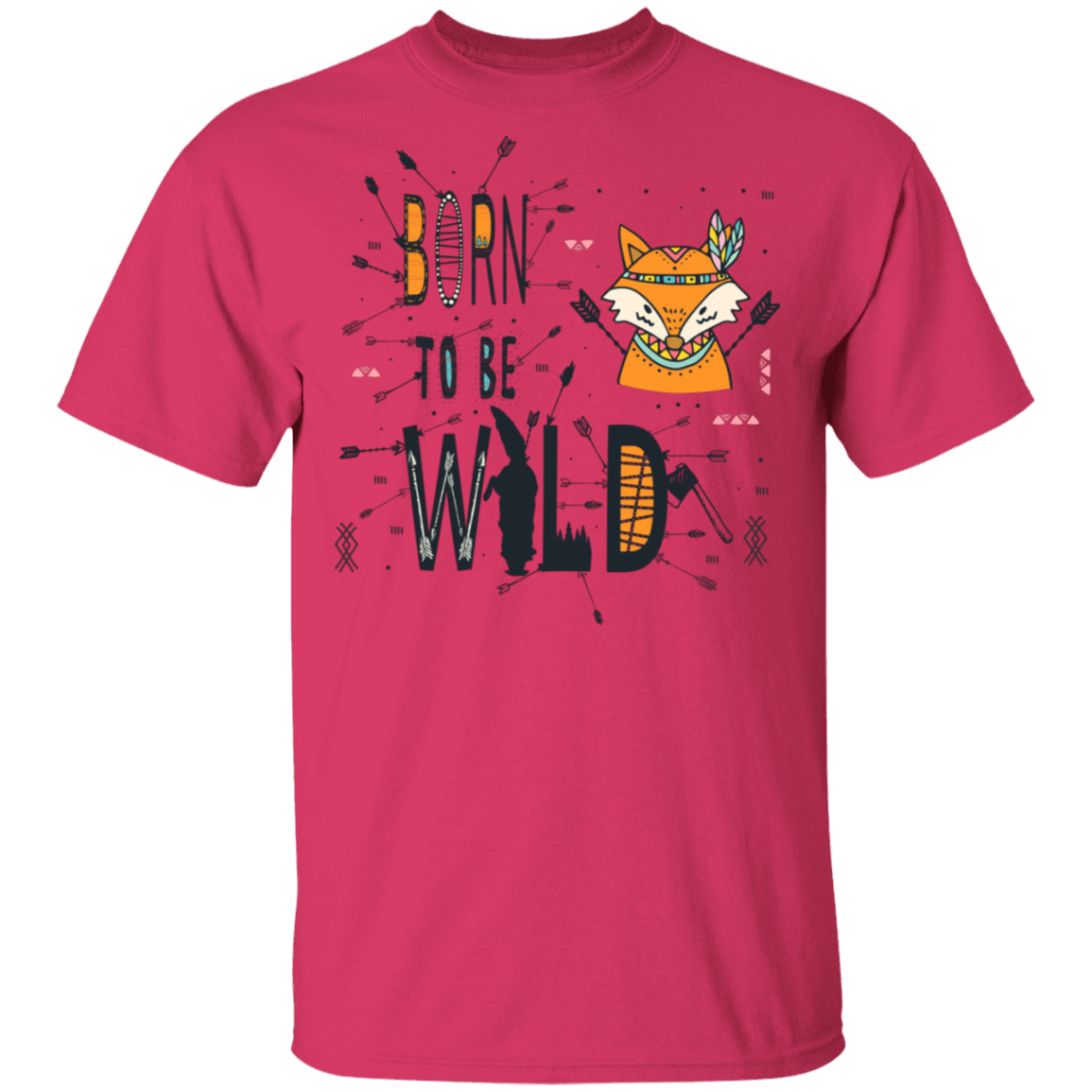 T-Shirts Heliconia / S Born To Be Wild Fox T-Shirt
