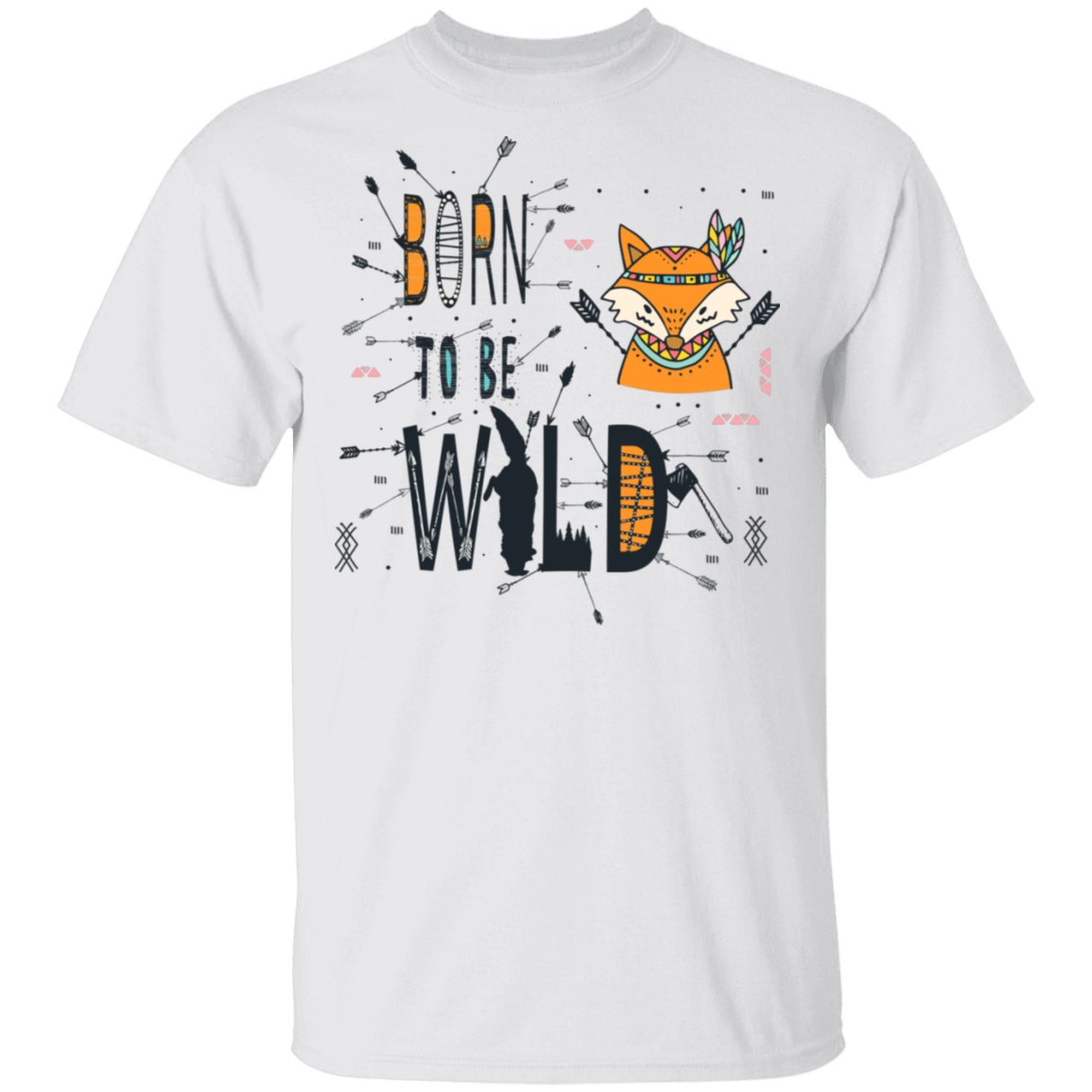 T-Shirts White / S Born To Be Wild Fox T-Shirt