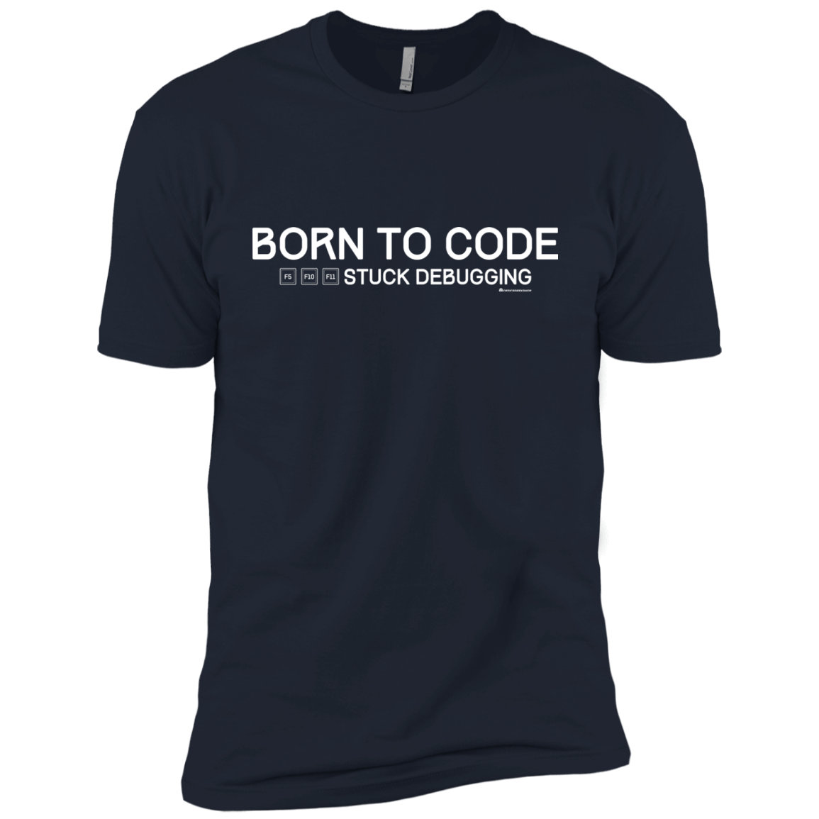 T-Shirts Midnight Navy / YXS Born To Code Stuck Debugging Boys Premium T-Shirt