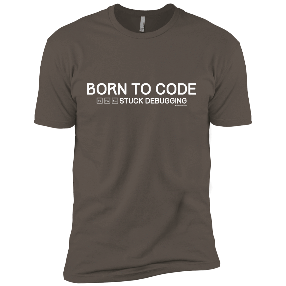 T-Shirts Warm Grey / X-Small Born To Code Stuck Debugging Men's Premium T-Shirt