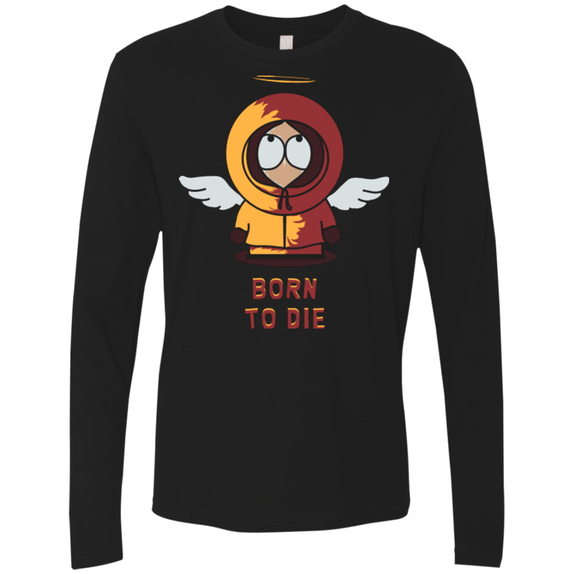 T-Shirts Black / Small BORN TO DIE Men's Premium Long Sleeve