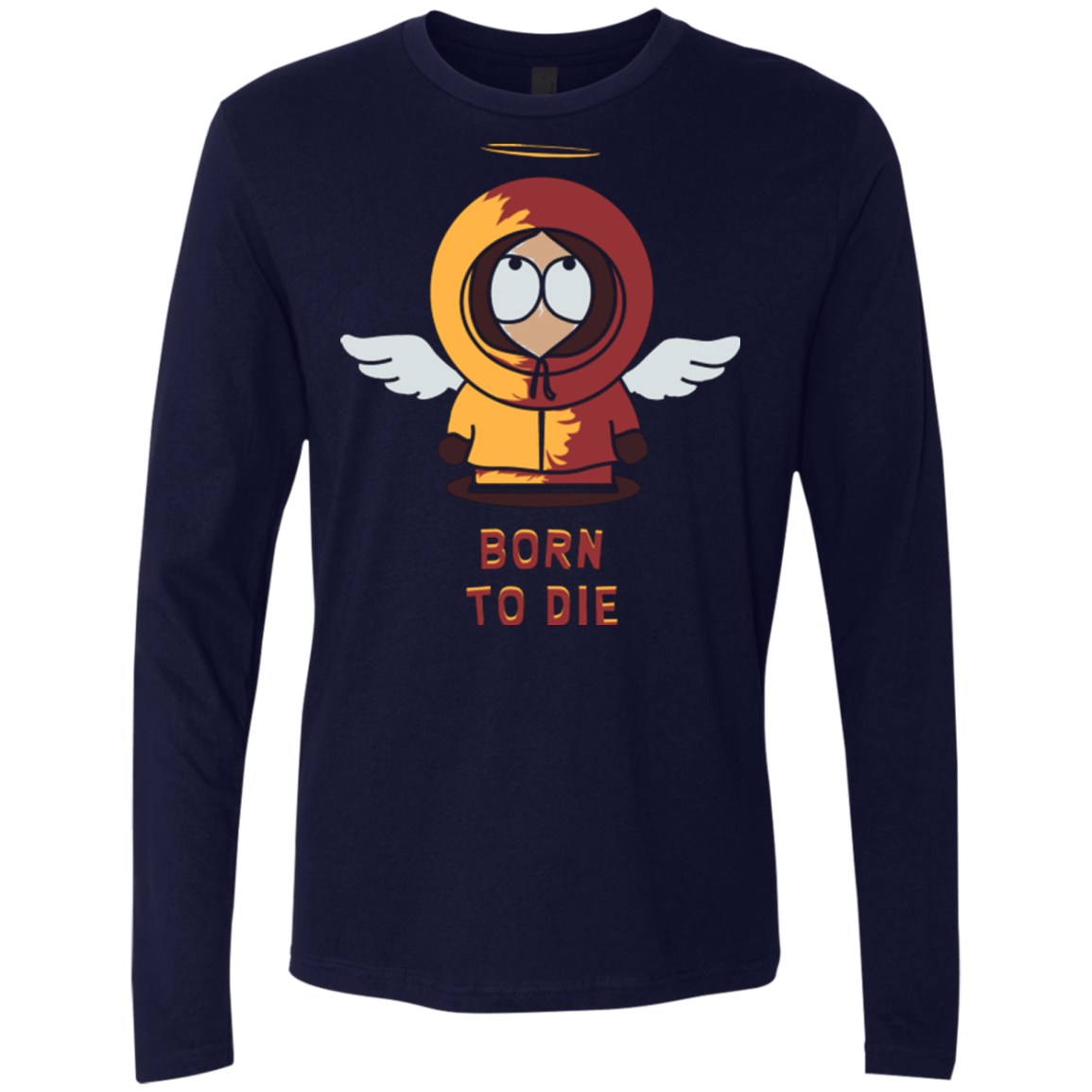 T-Shirts Midnight Navy / Small BORN TO DIE Men's Premium Long Sleeve