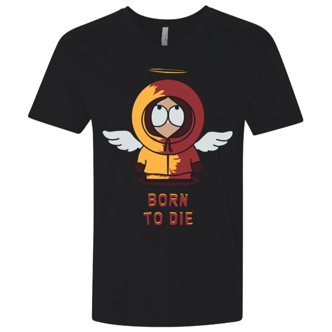 T-Shirts Black / X-Small BORN TO DIE Men's Premium V-Neck