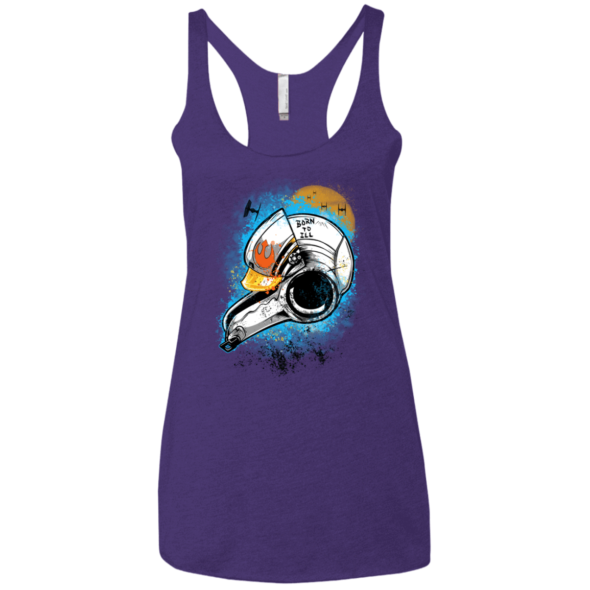 T-Shirts Purple / X-Small Born to Ill Women's Triblend Racerback Tank