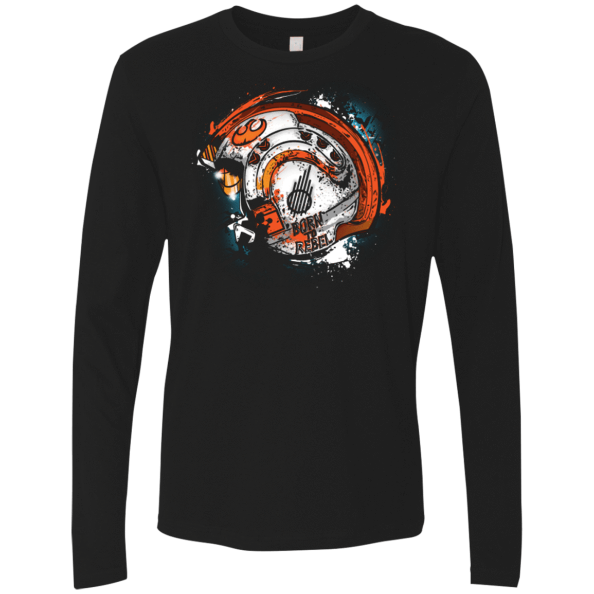 T-Shirts Black / Small Born to Rebel Men's Premium Long Sleeve