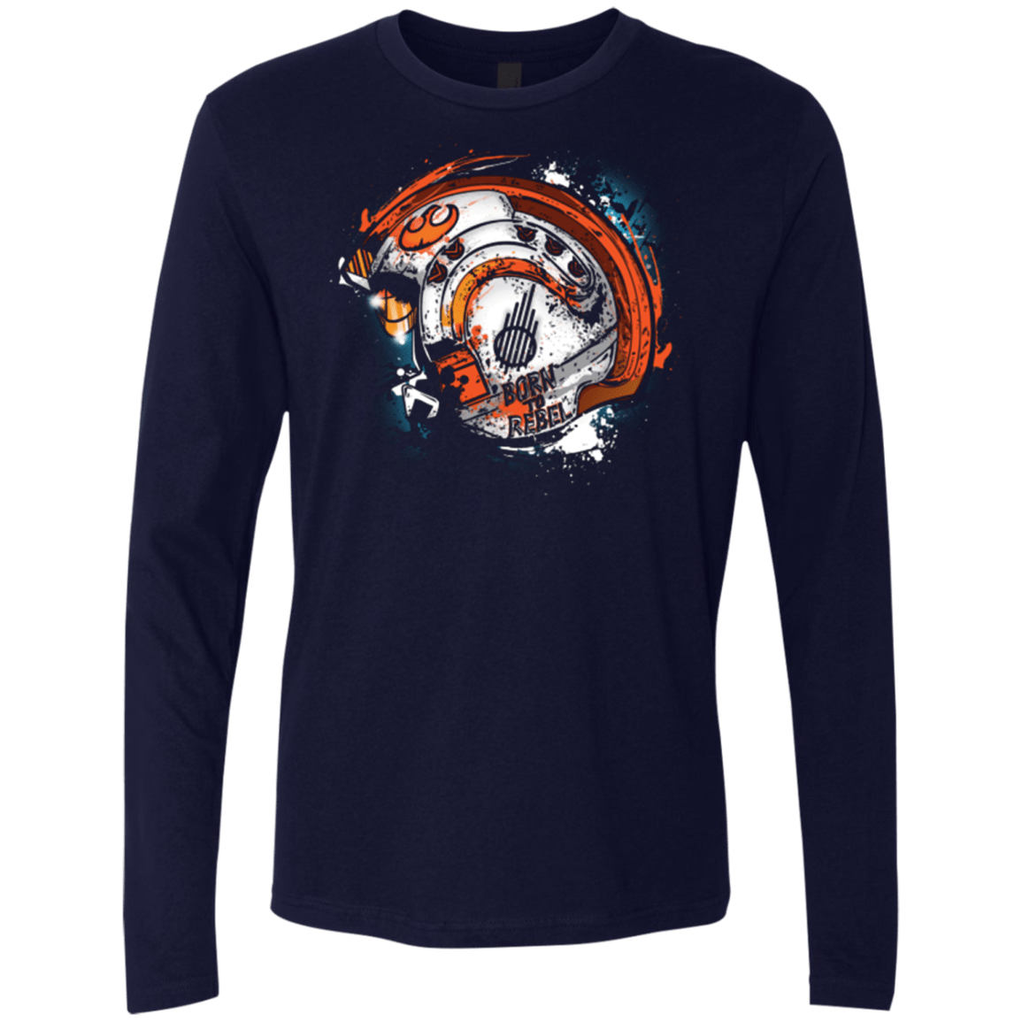 T-Shirts Midnight Navy / Small Born to Rebel Men's Premium Long Sleeve