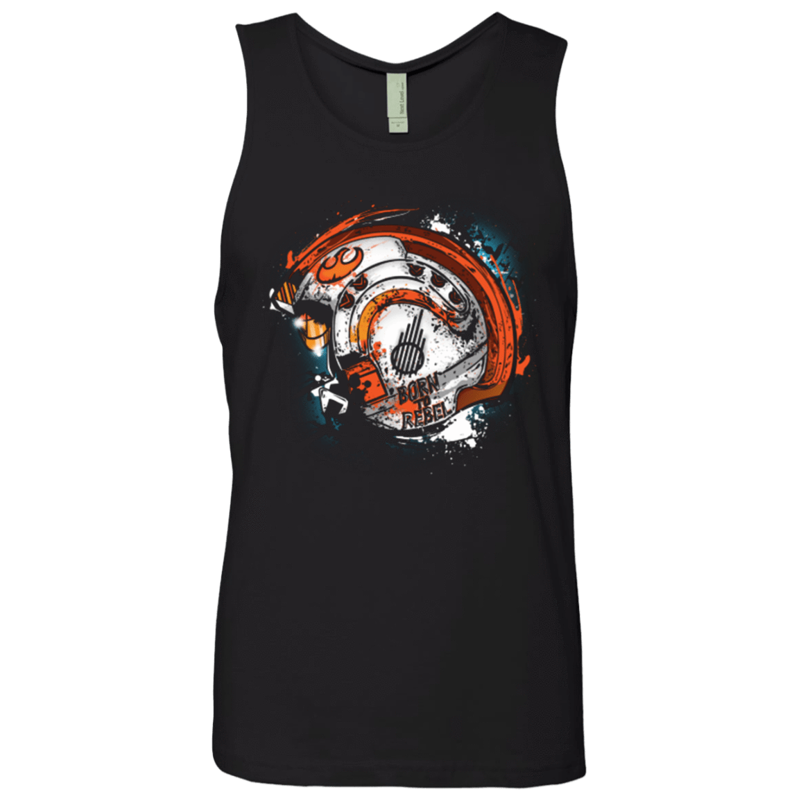 T-Shirts Black / Small Born to Rebel Men's Premium Tank Top