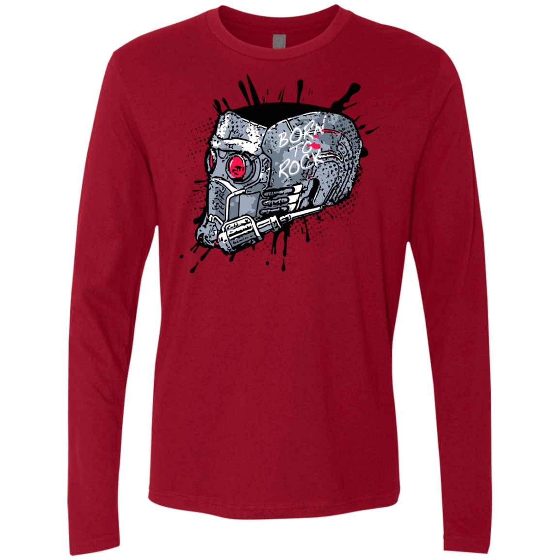 T-Shirts Cardinal / Small Born to Rock Men's Premium Long Sleeve