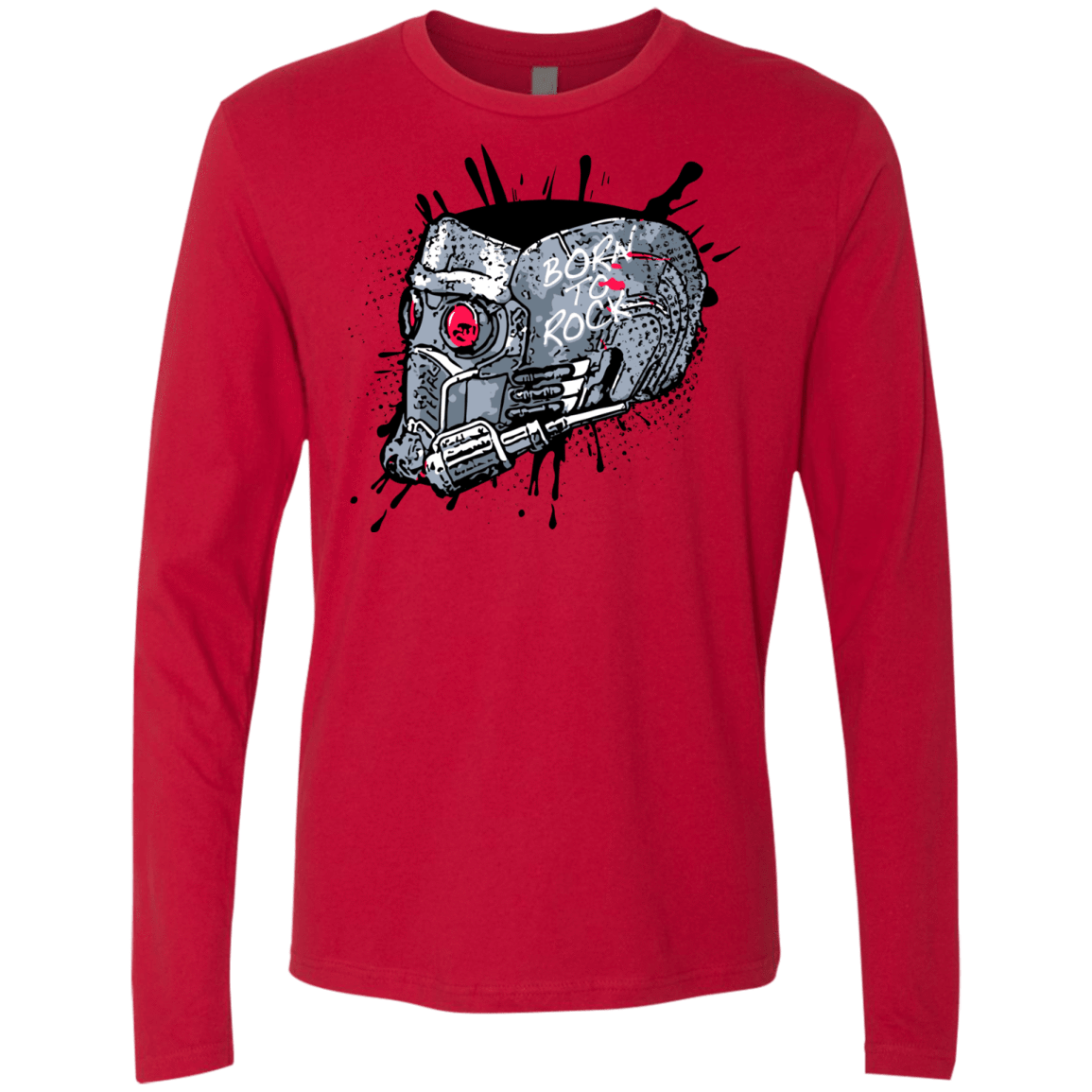 T-Shirts Red / Small Born to Rock Men's Premium Long Sleeve