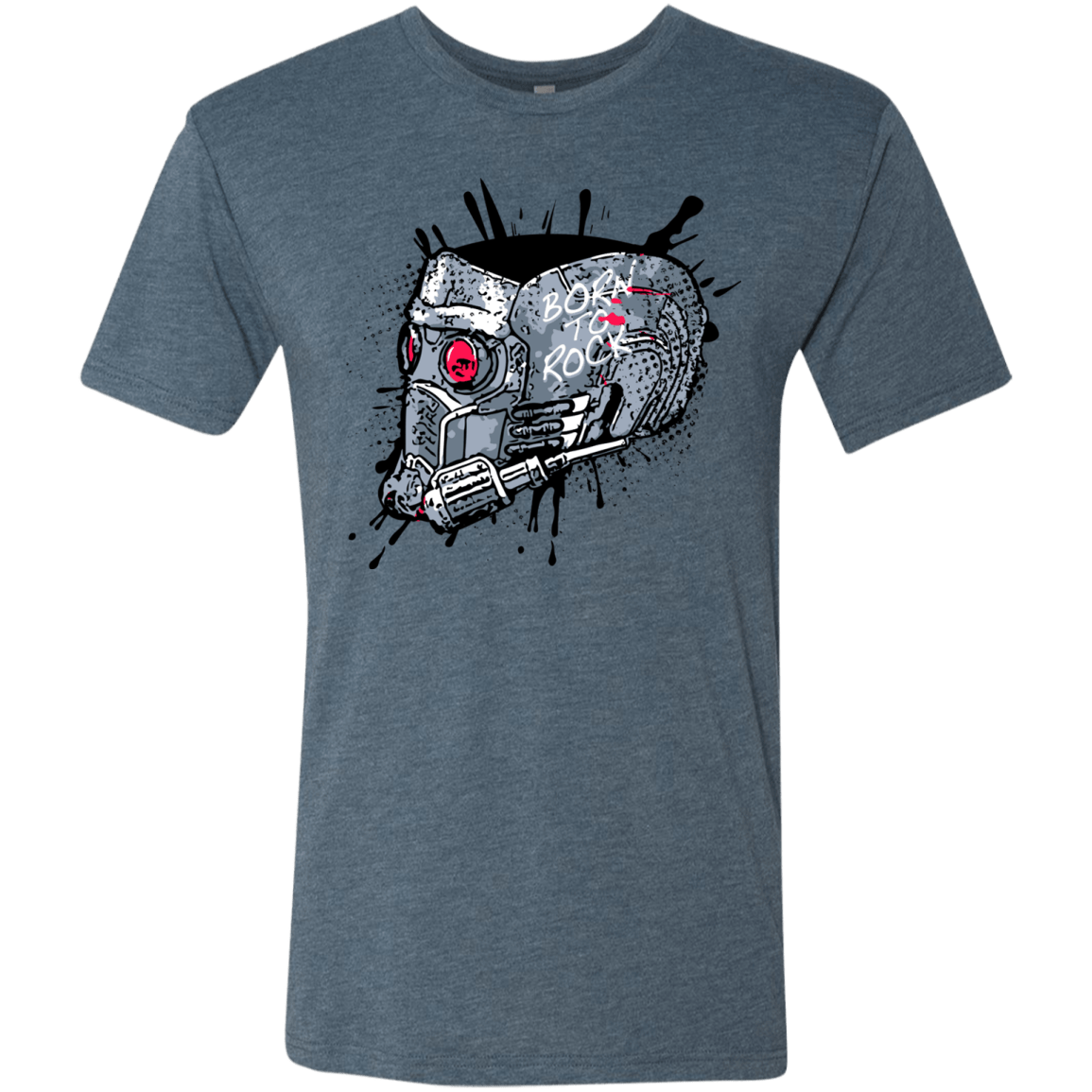T-Shirts Indigo / Small Born to Rock Men's Triblend T-Shirt