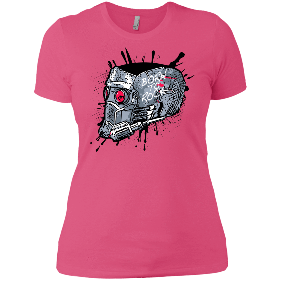 T-Shirts Hot Pink / X-Small Born to Rock Women's Premium T-Shirt