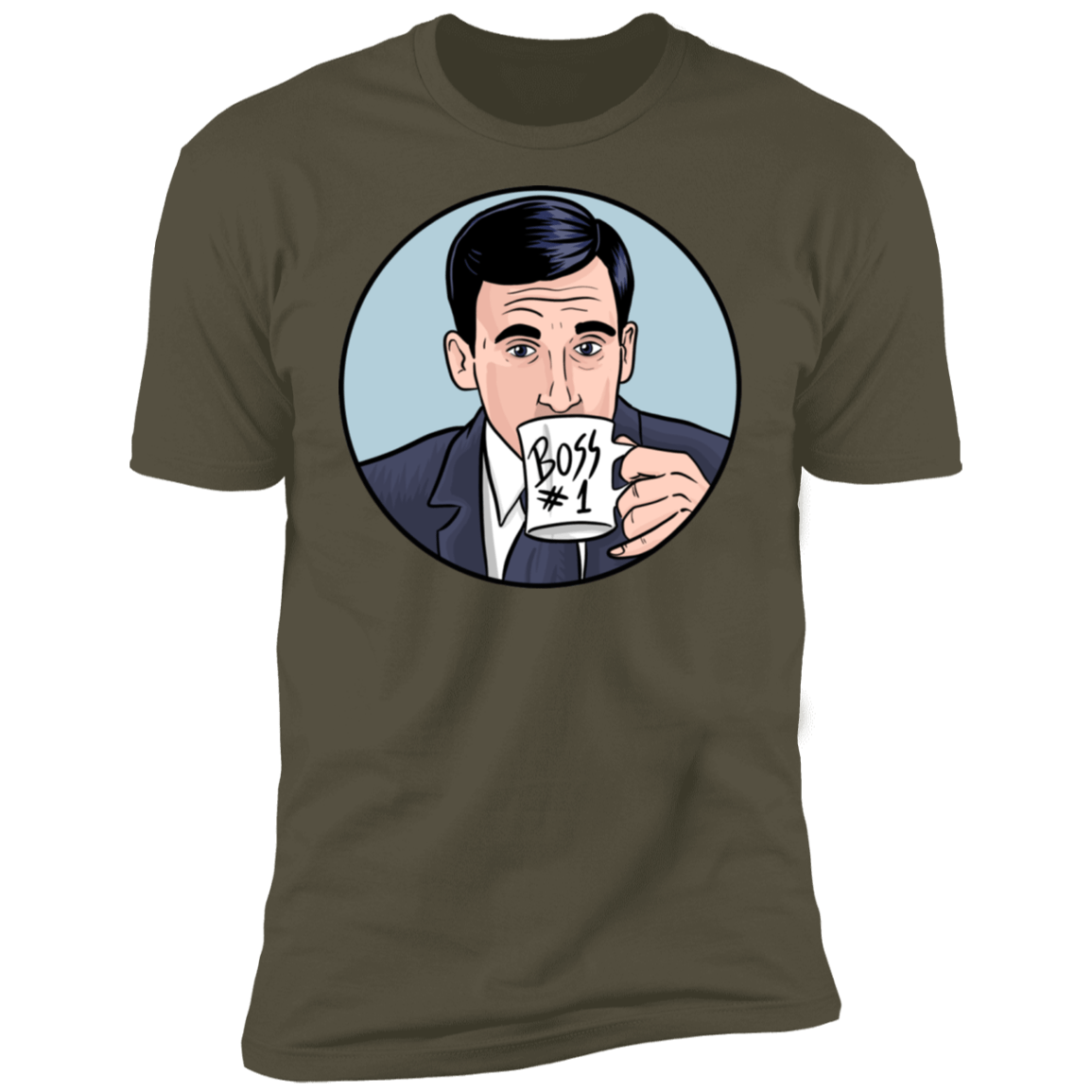 T-Shirts Military Green / S Boss Number 1 Men's Premium T-Shirt