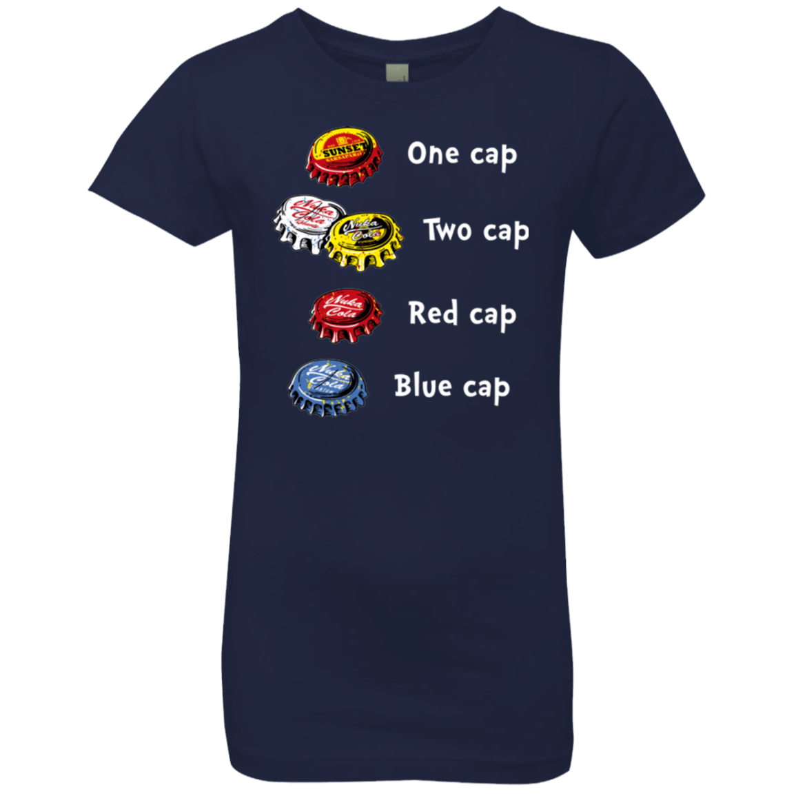 T-Shirts Midnight Navy / YXS Bottle Caps Fever Girls Premium T-Shirt