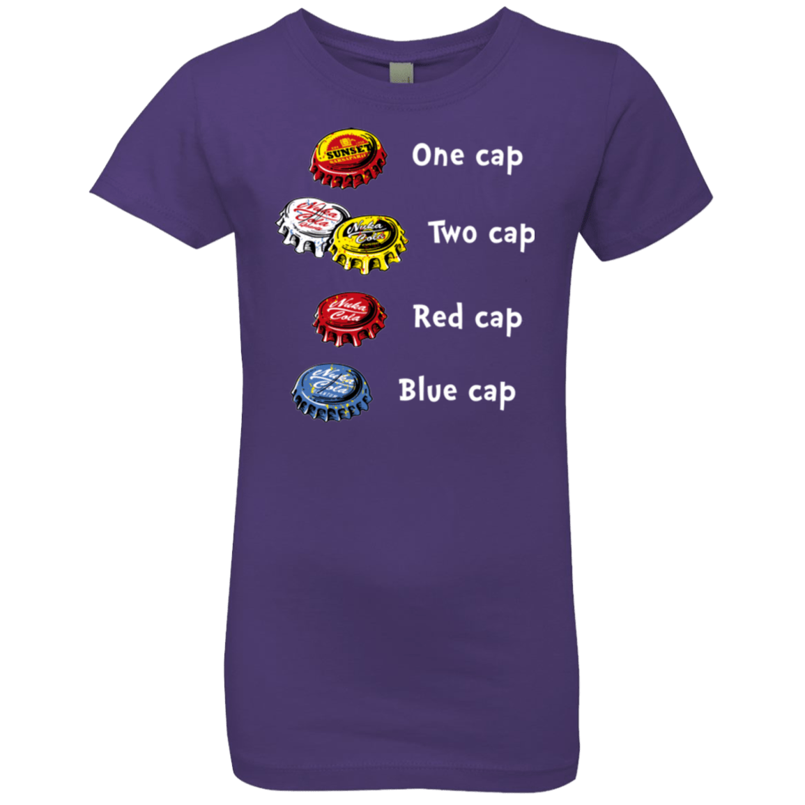 T-Shirts Purple Rush / YXS Bottle Caps Fever Girls Premium T-Shirt