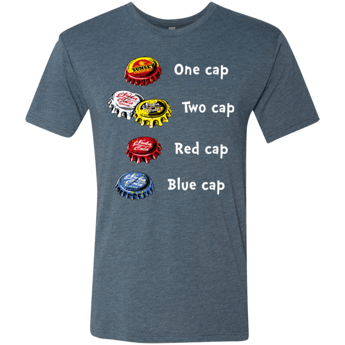 T-Shirts Indigo / Small Bottle Caps Fever Men's Triblend T-Shirt