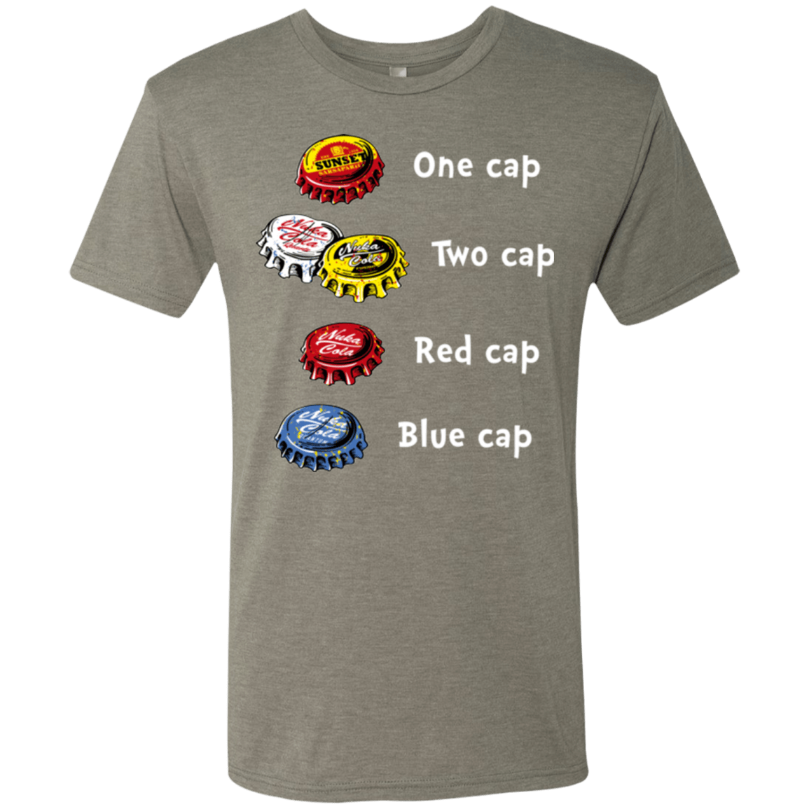T-Shirts Venetian Grey / Small Bottle Caps Fever Men's Triblend T-Shirt