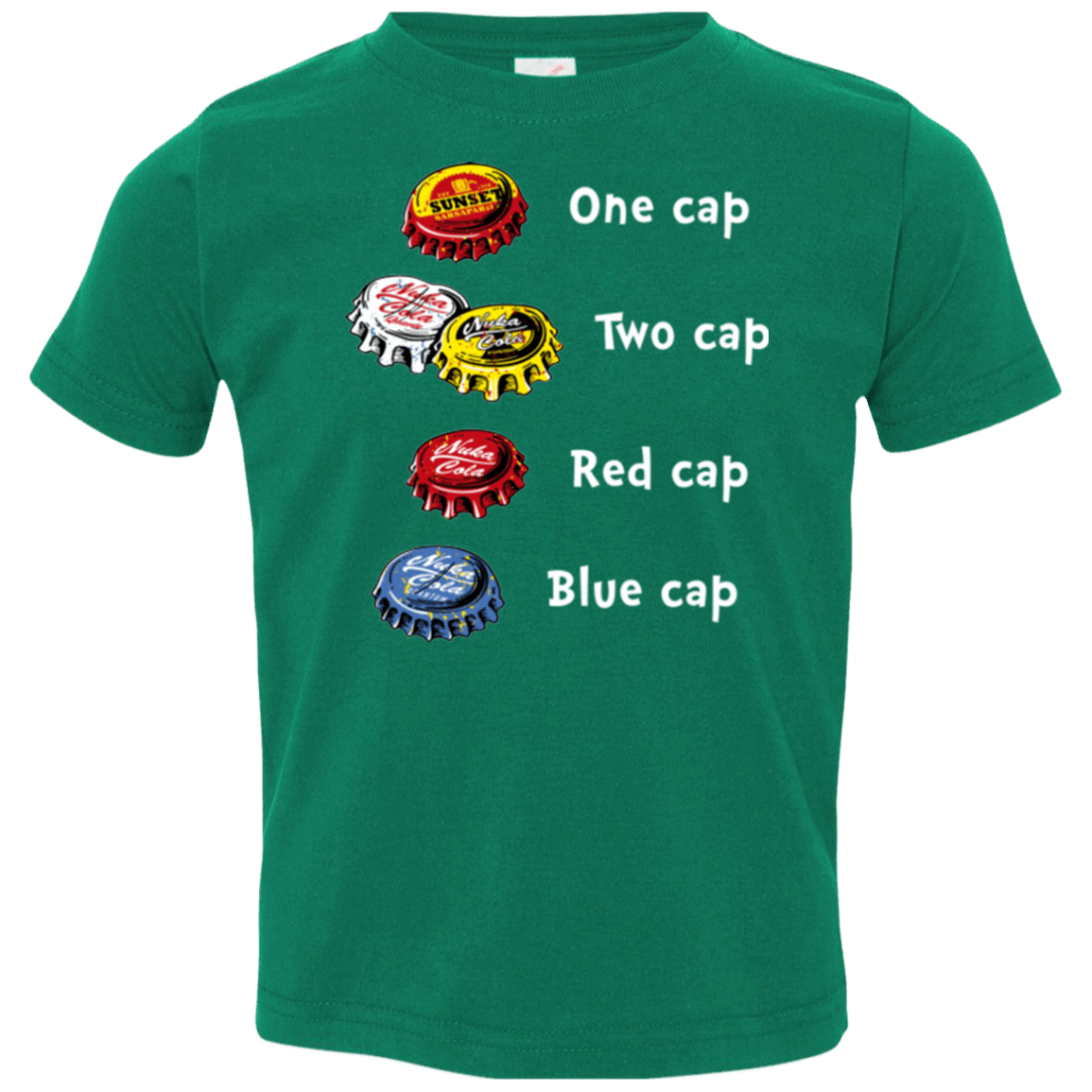 T-Shirts Kelly / 2T Bottle Caps Fever Toddler Premium T-Shirt