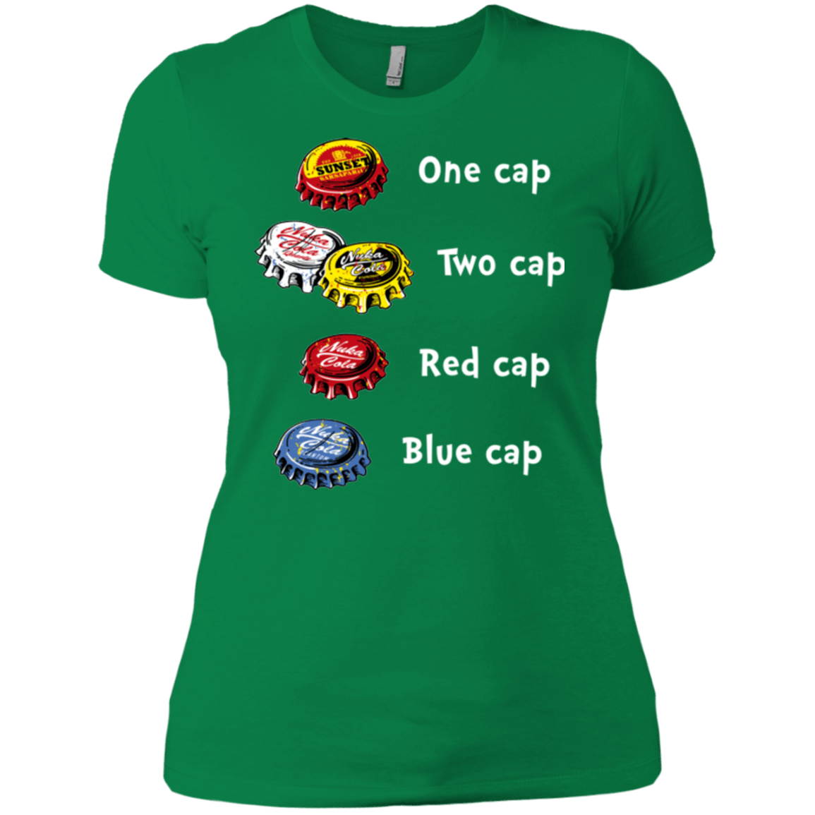 T-Shirts Kelly Green / X-Small Bottle Caps Fever Women's Premium T-Shirt