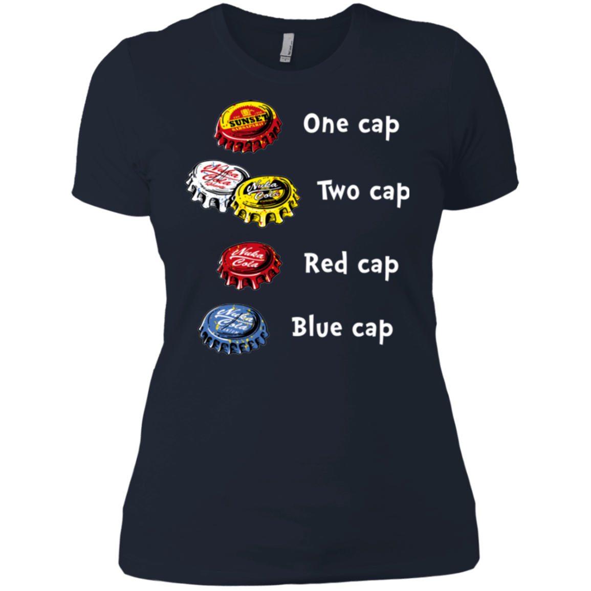 T-Shirts Midnight Navy / X-Small Bottle Caps Fever Women's Premium T-Shirt