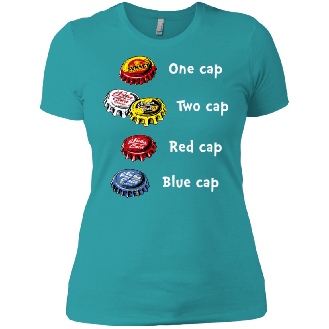 T-Shirts Tahiti Blue / X-Small Bottle Caps Fever Women's Premium T-Shirt