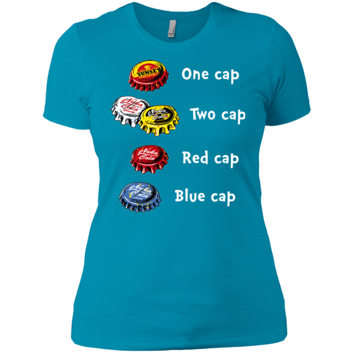 T-Shirts Turquoise / X-Small Bottle Caps Fever Women's Premium T-Shirt