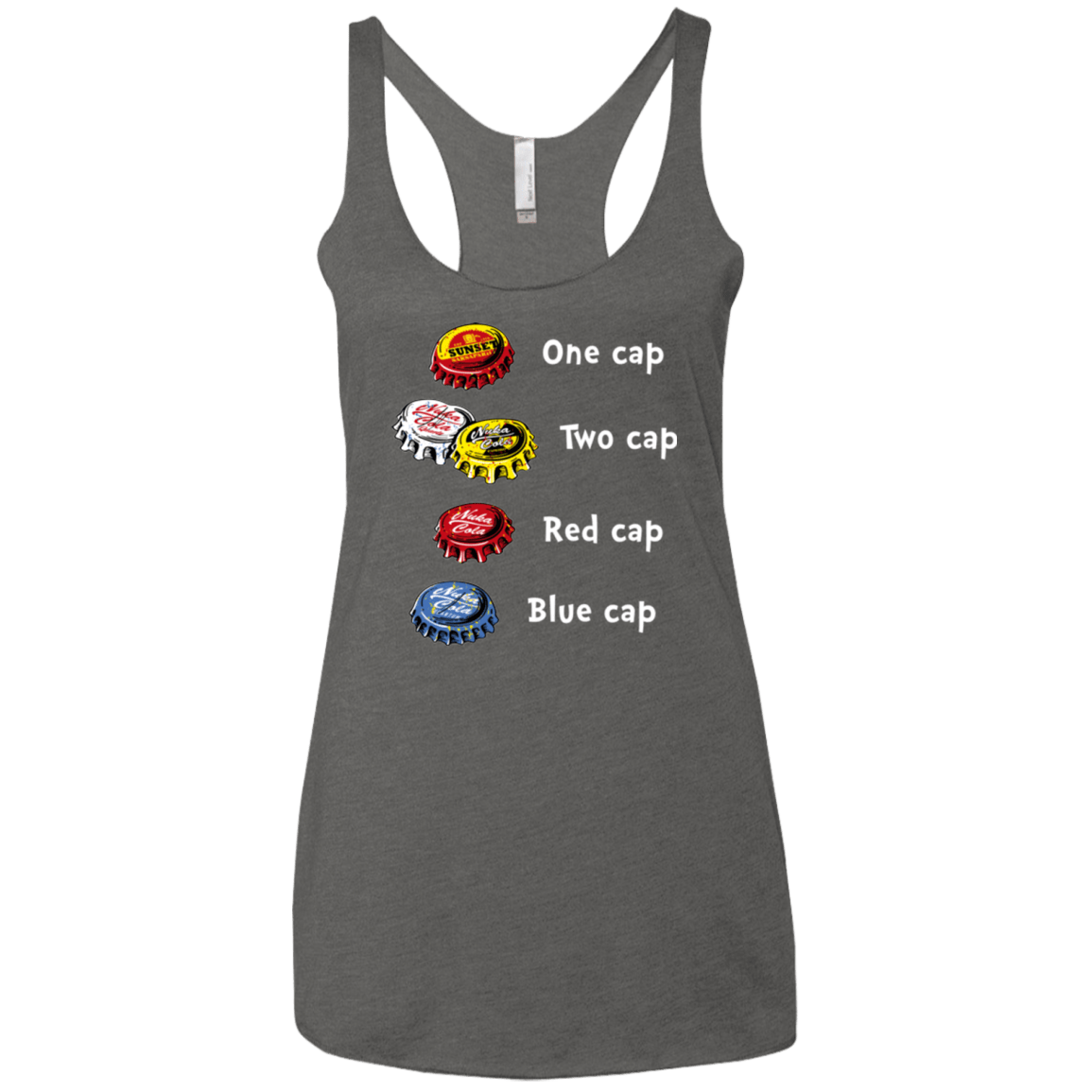 T-Shirts Premium Heather / X-Small Bottle Caps Fever Women's Triblend Racerback Tank