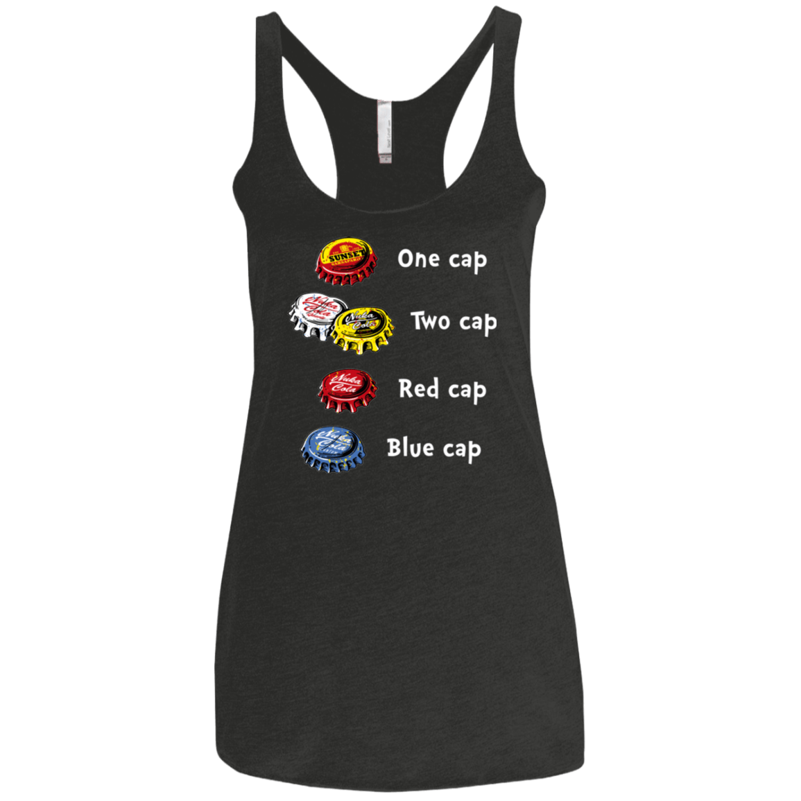 T-Shirts Vintage Black / X-Small Bottle Caps Fever Women's Triblend Racerback Tank