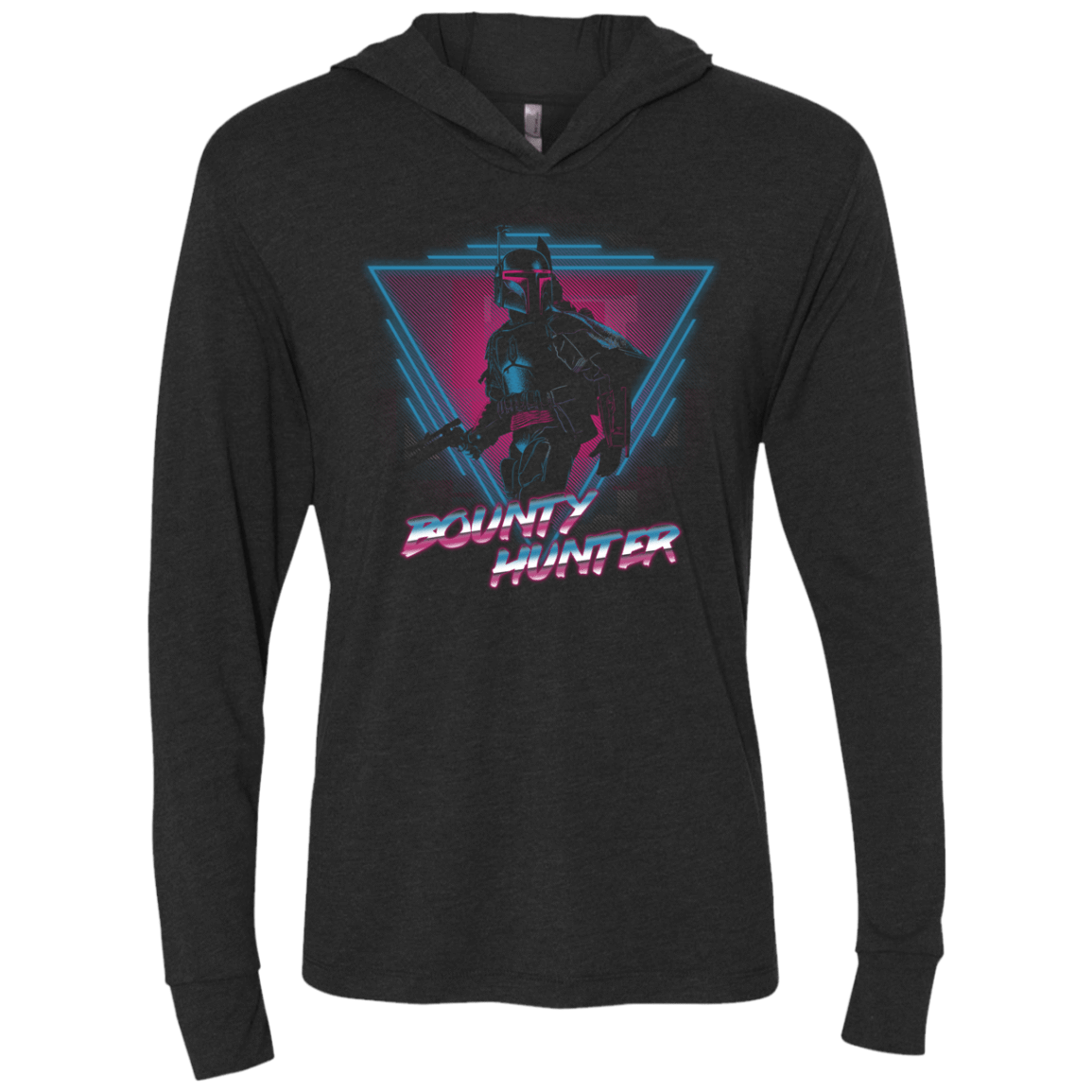 T-Shirts Vintage Black / X-Small Bounty Hunter (1) Triblend Long Sleeve Hoodie Tee