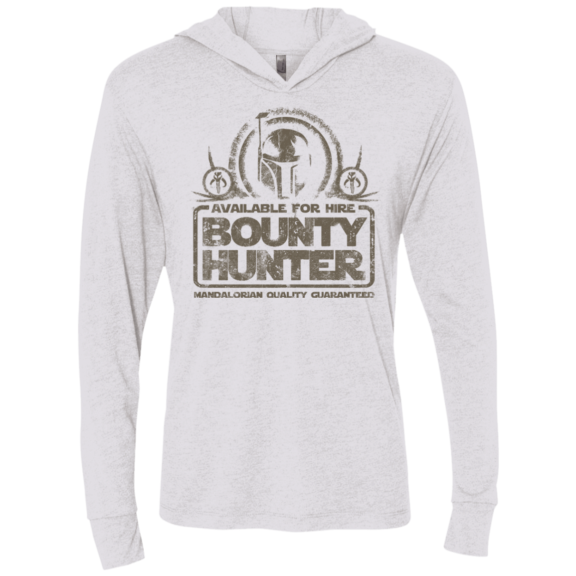 T-Shirts Heather White / X-Small bounty hunter 2 Triblend Long Sleeve Hoodie Tee