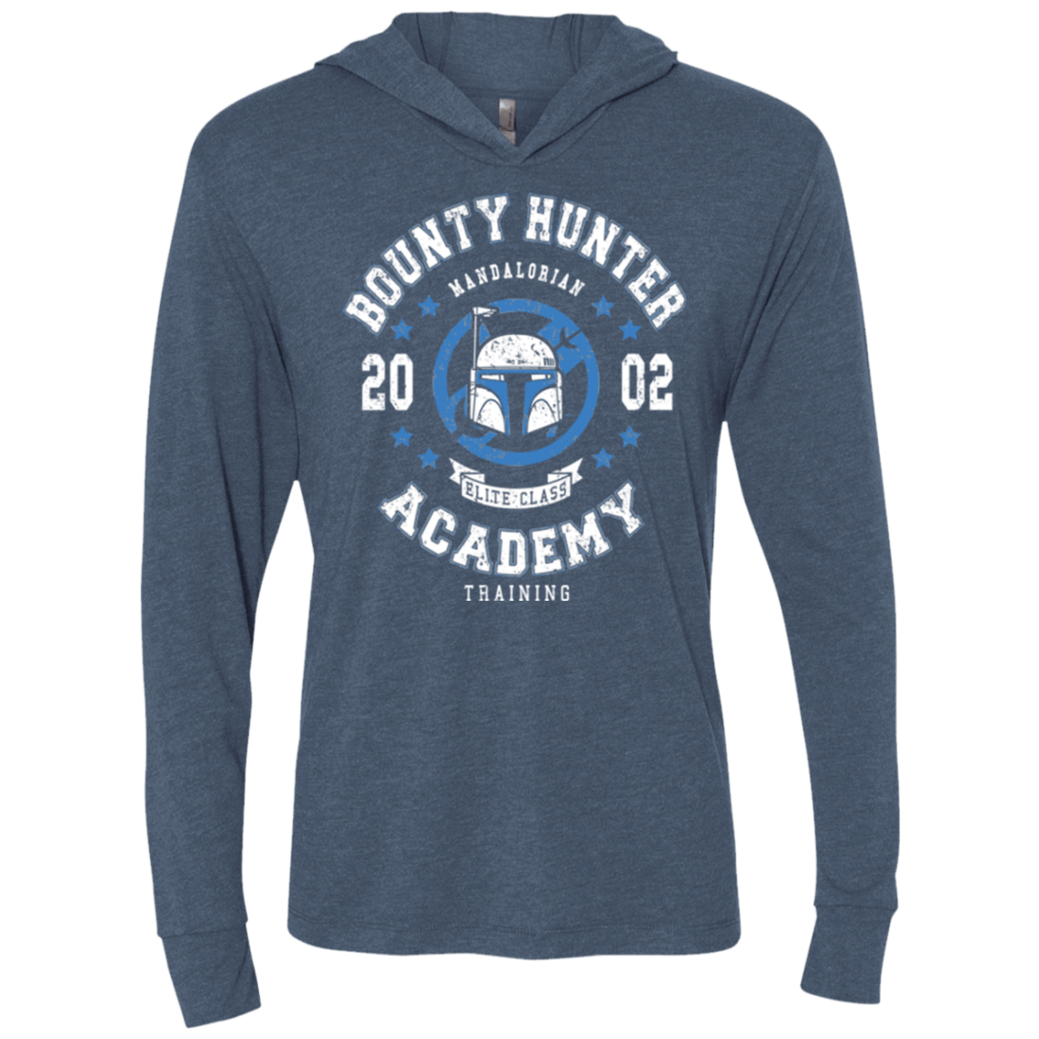 T-Shirts Indigo / X-Small Bounty Hunter Academy 02 Triblend Long Sleeve Hoodie Tee