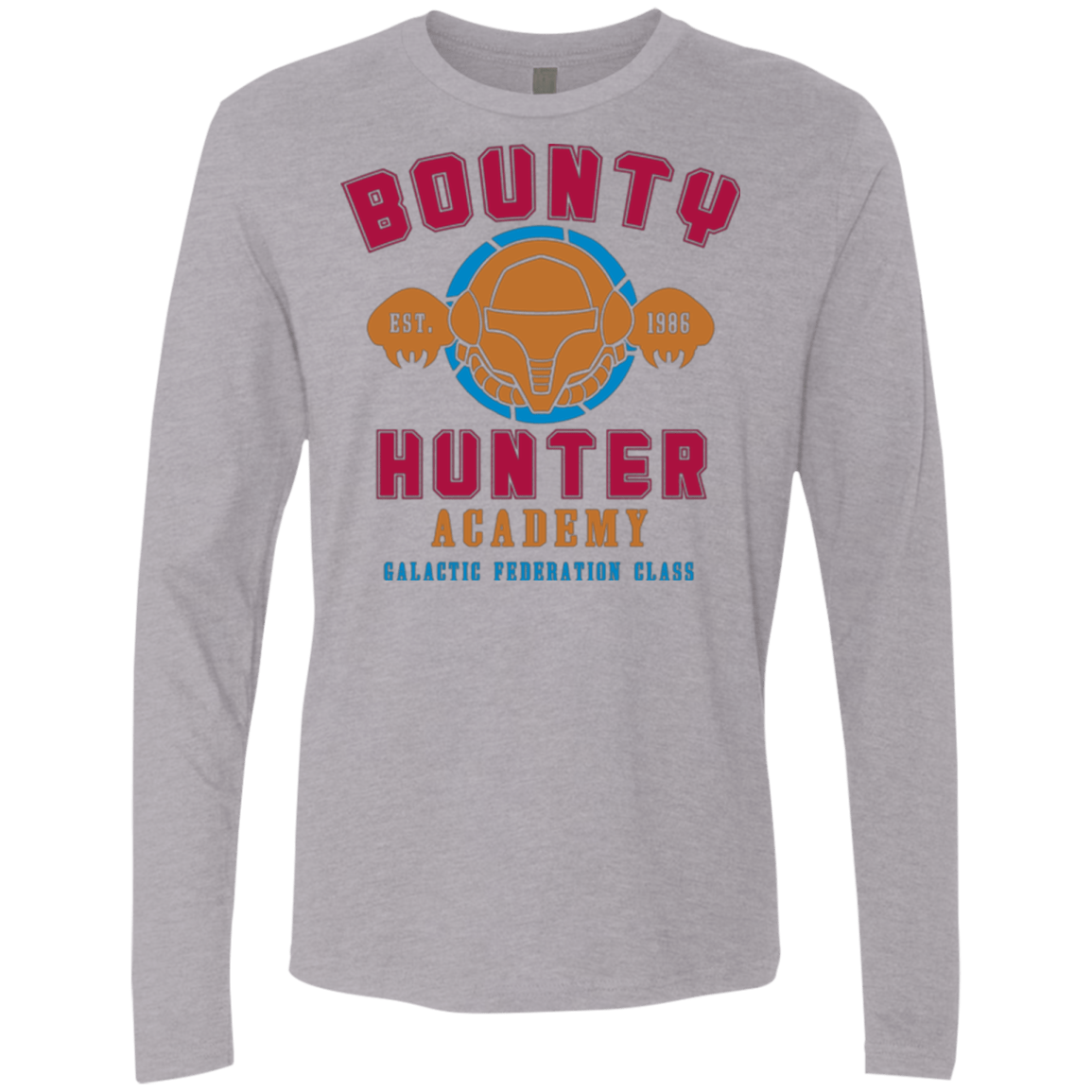 T-Shirts Heather Grey / Small Bounty Hunter Academy Men's Premium Long Sleeve