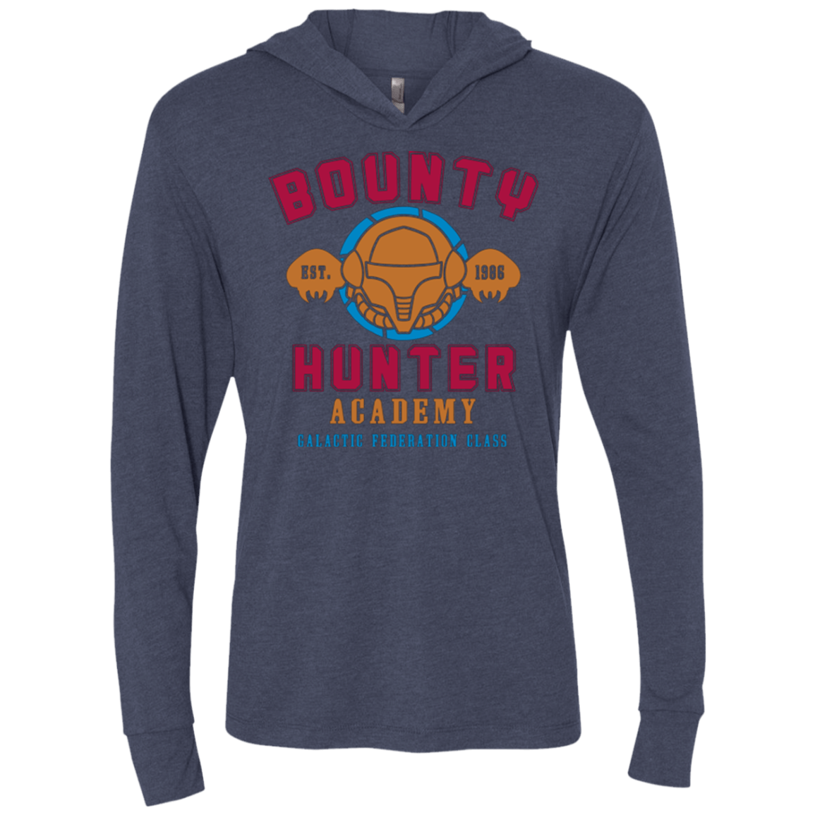 T-Shirts Vintage Navy / X-Small Bounty Hunter Academy Triblend Long Sleeve Hoodie Tee