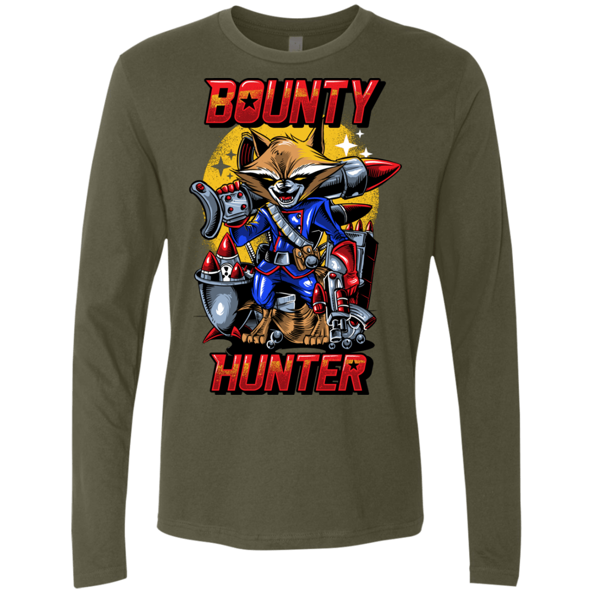 T-Shirts Military Green / Small Bounty Hunter Men's Premium Long Sleeve