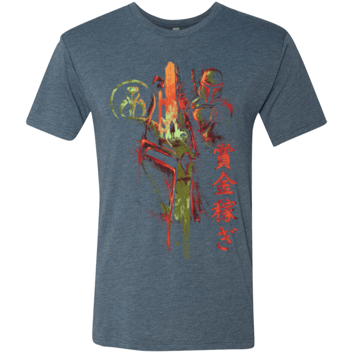 T-Shirts Indigo / Small Bounty Hunter Men's Triblend T-Shirt