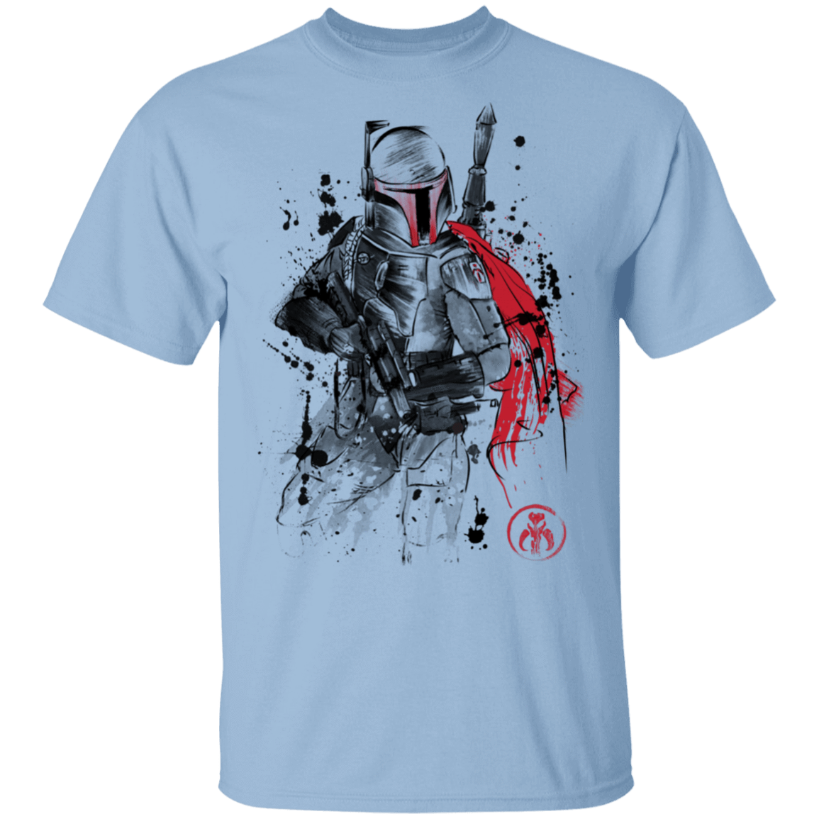 T-Shirts Light Blue / S Bounty Hunter Sumi-E T-Shirt