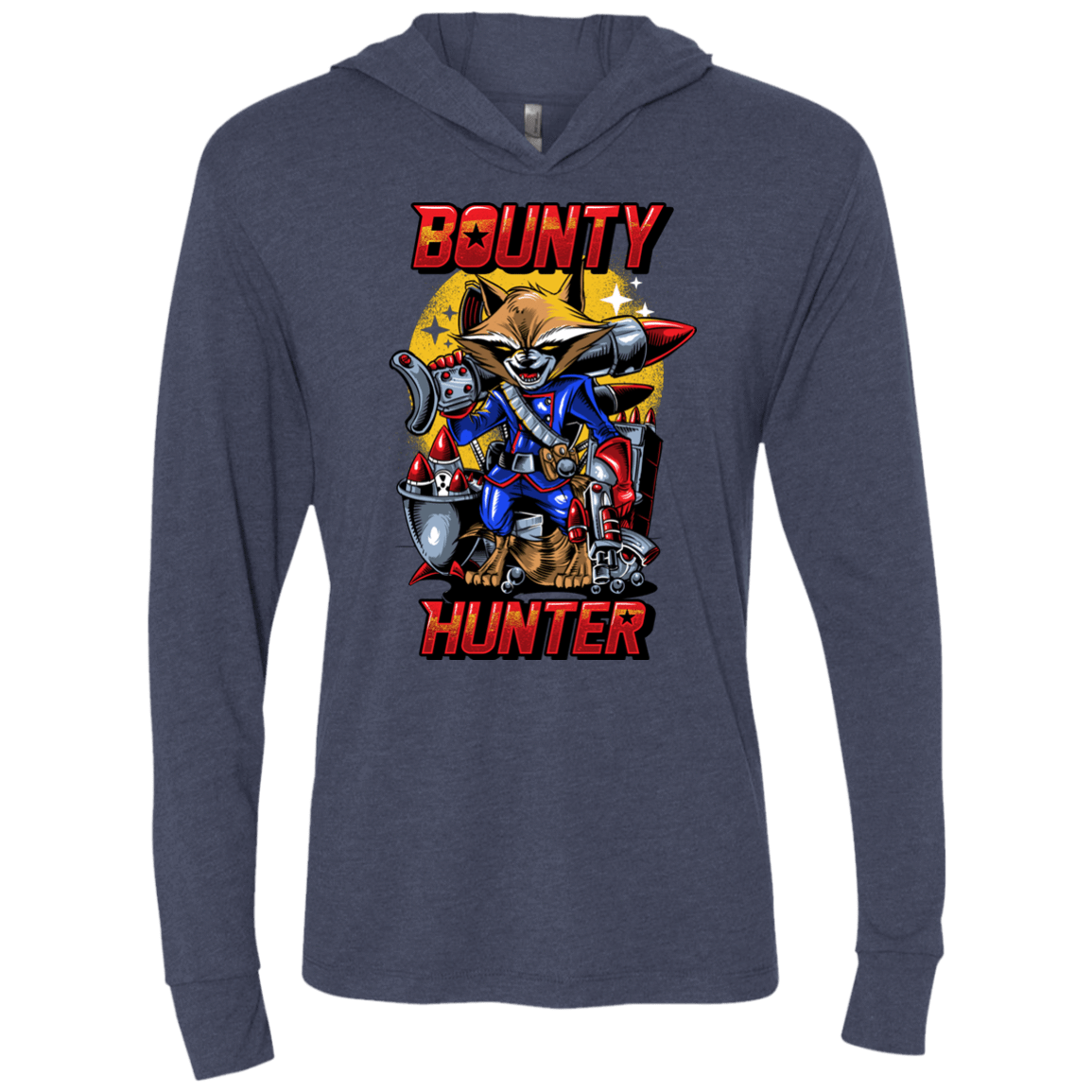 T-Shirts Vintage Navy / X-Small Bounty Hunter Triblend Long Sleeve Hoodie Tee