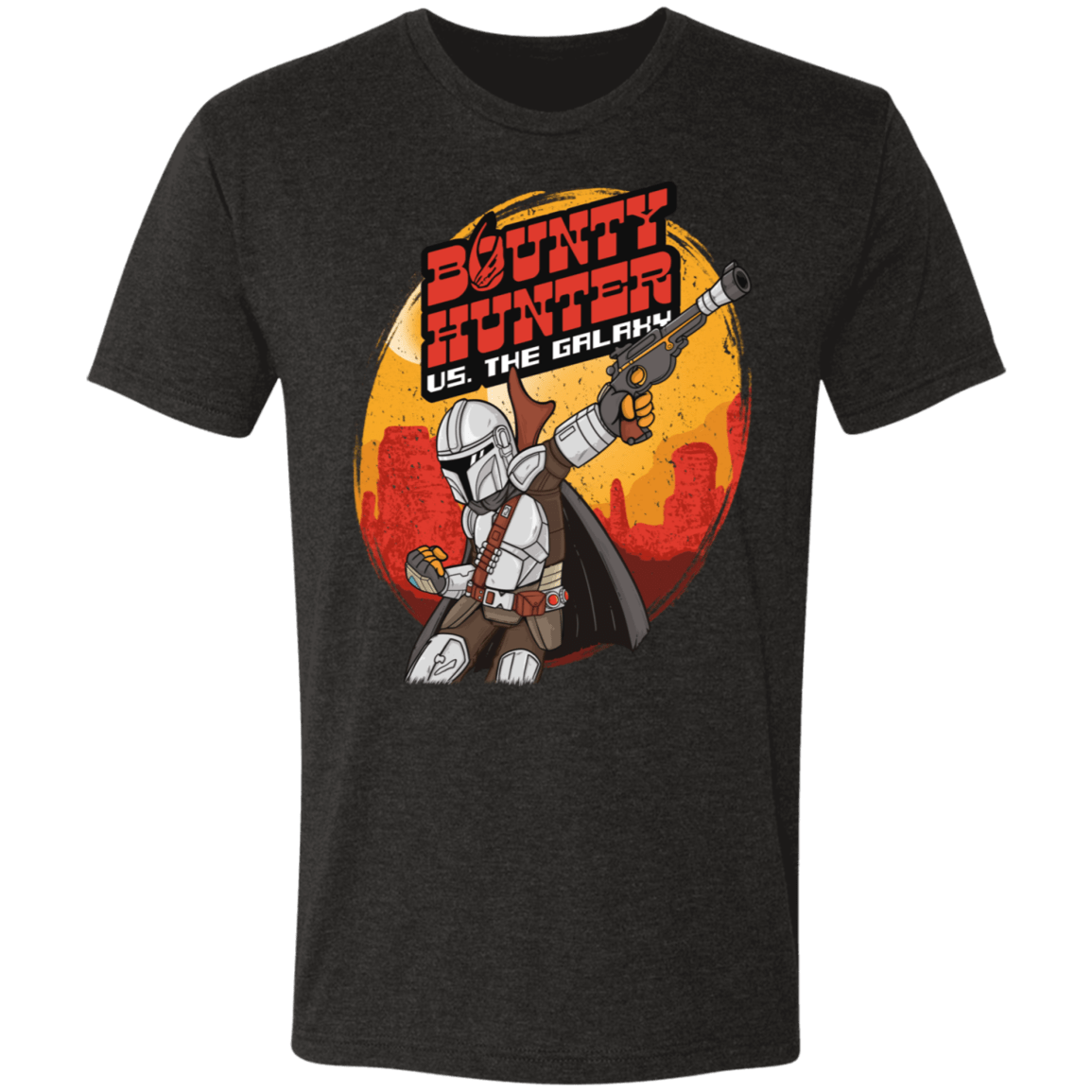 T-Shirts Vintage Black / S Bounty Hunter vs the Galaxy Men's Triblend T-Shirt