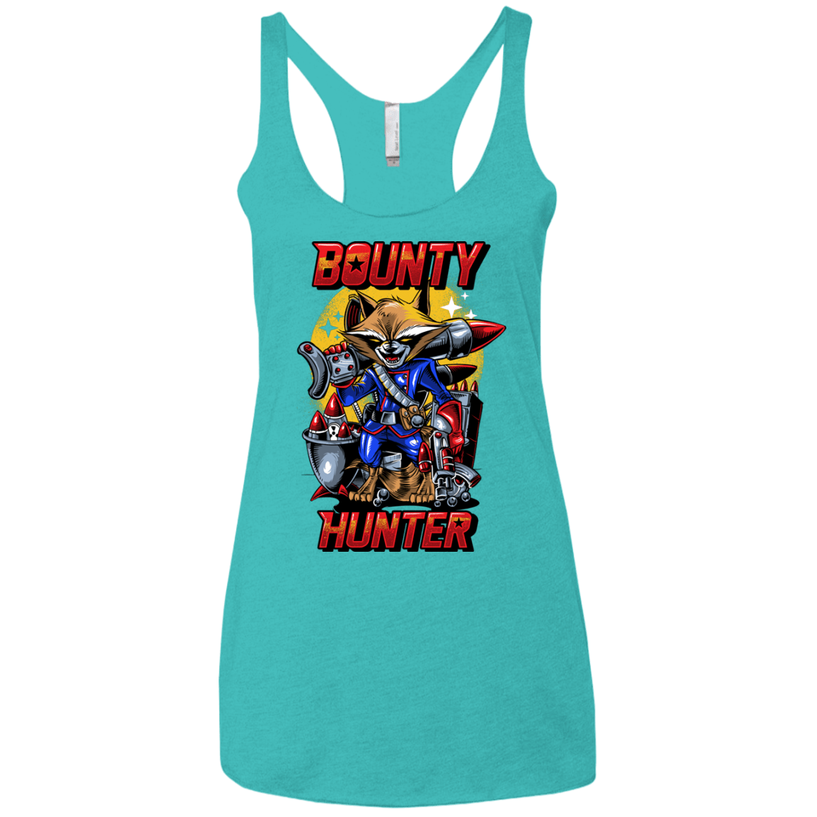 T-Shirts Tahiti Blue / X-Small Bounty Hunter Women's Triblend Racerback Tank