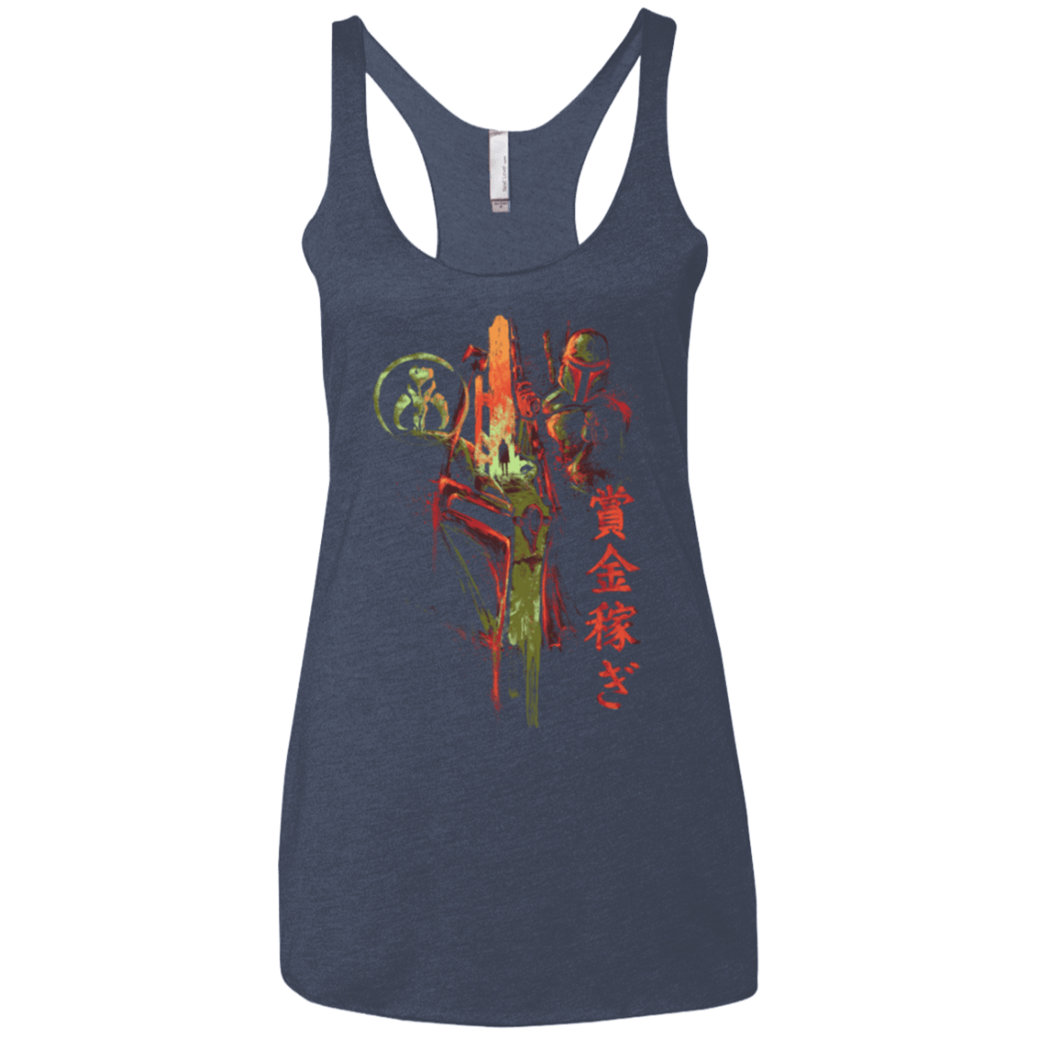 T-Shirts Vintage Navy / X-Small Bounty Hunter Women's Triblend Racerback Tank