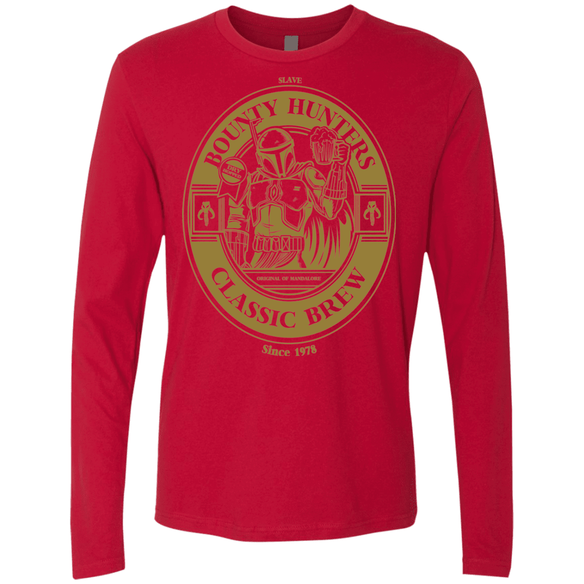 T-Shirts Red / S Bounty Hunters Classic Brew Men's Premium Long Sleeve