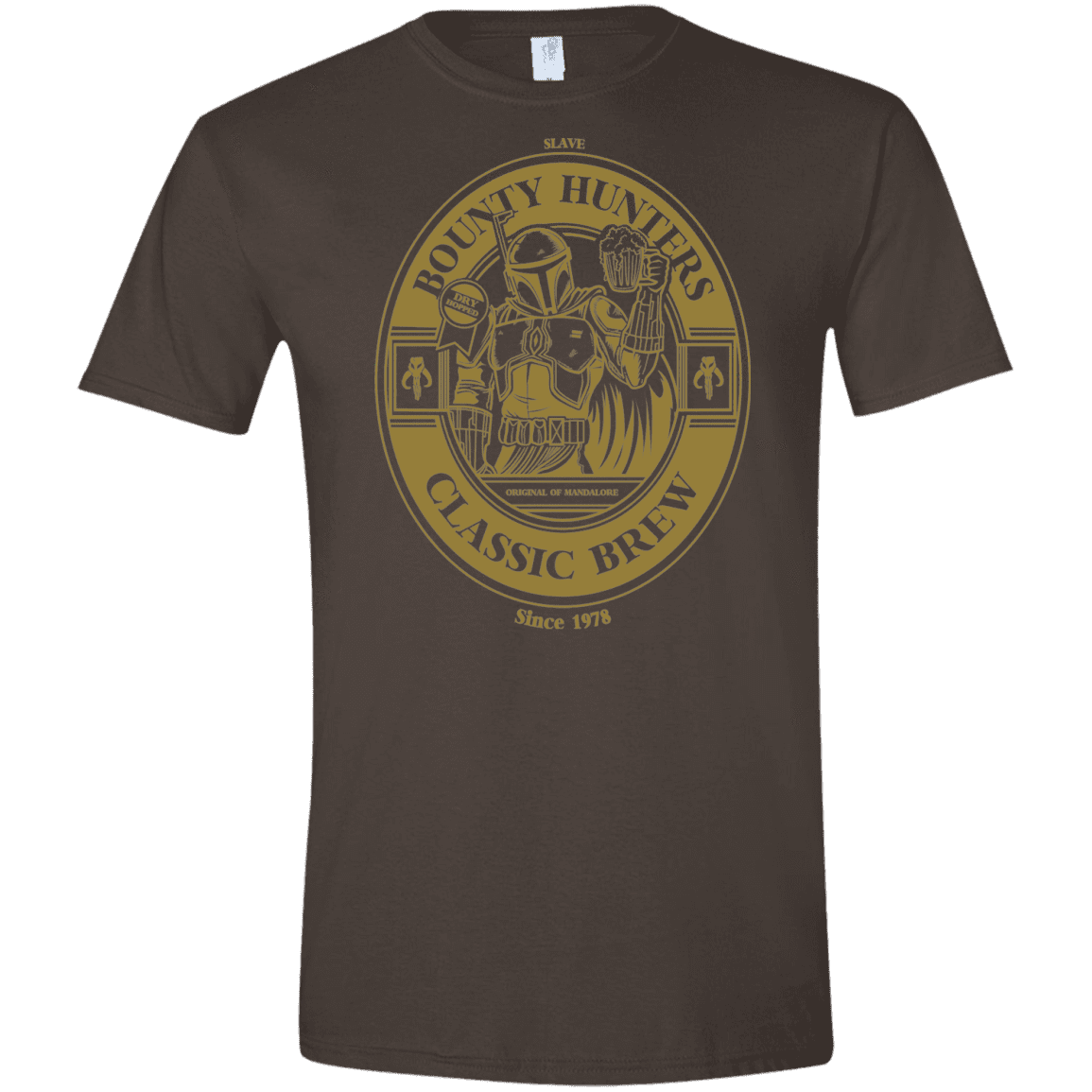 T-Shirts Dark Chocolate / S Bounty Hunters Classic Brew Men's Semi-Fitted Softstyle