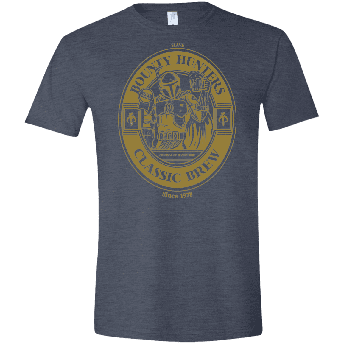 T-Shirts Heather Navy / S Bounty Hunters Classic Brew Men's Semi-Fitted Softstyle