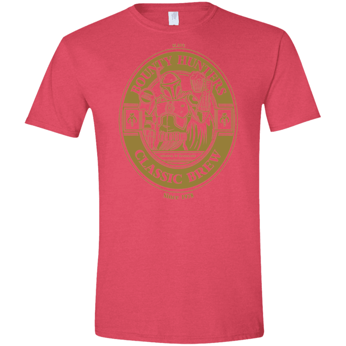 T-Shirts Heather Red / S Bounty Hunters Classic Brew Men's Semi-Fitted Softstyle