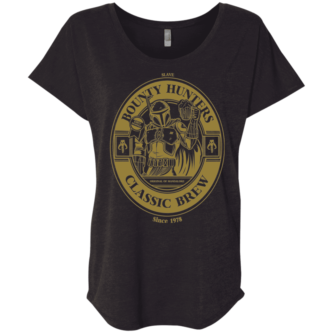 T-Shirts Vintage Black / X-Small Bounty Hunters Classic Brew Triblend Dolman Sleeve