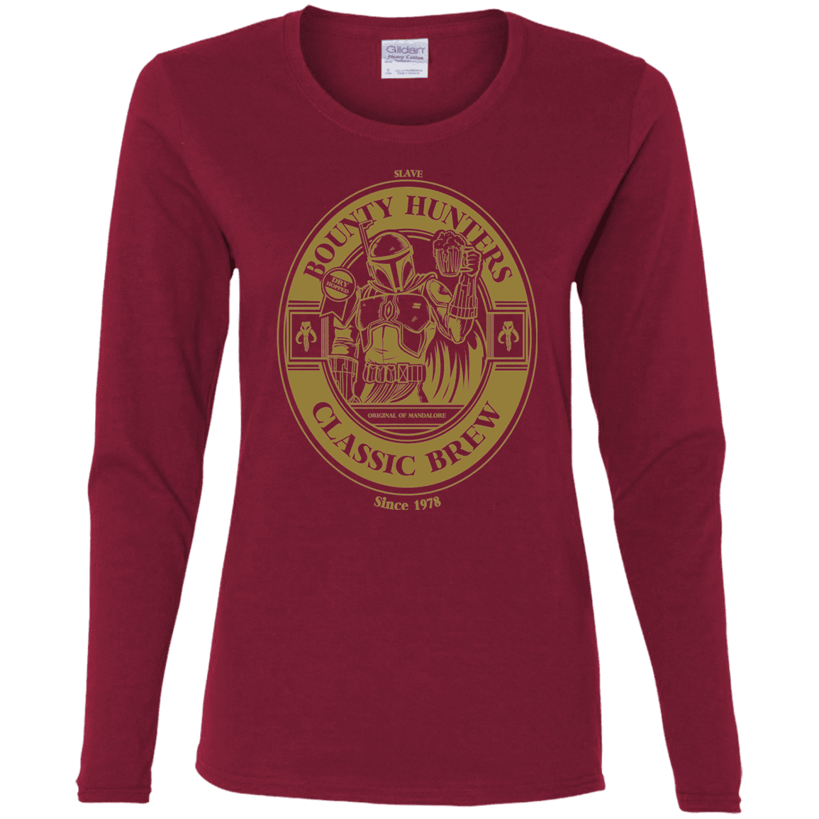 T-Shirts Cardinal / S Bounty Hunters Classic Brew Women's Long Sleeve T-Shirt