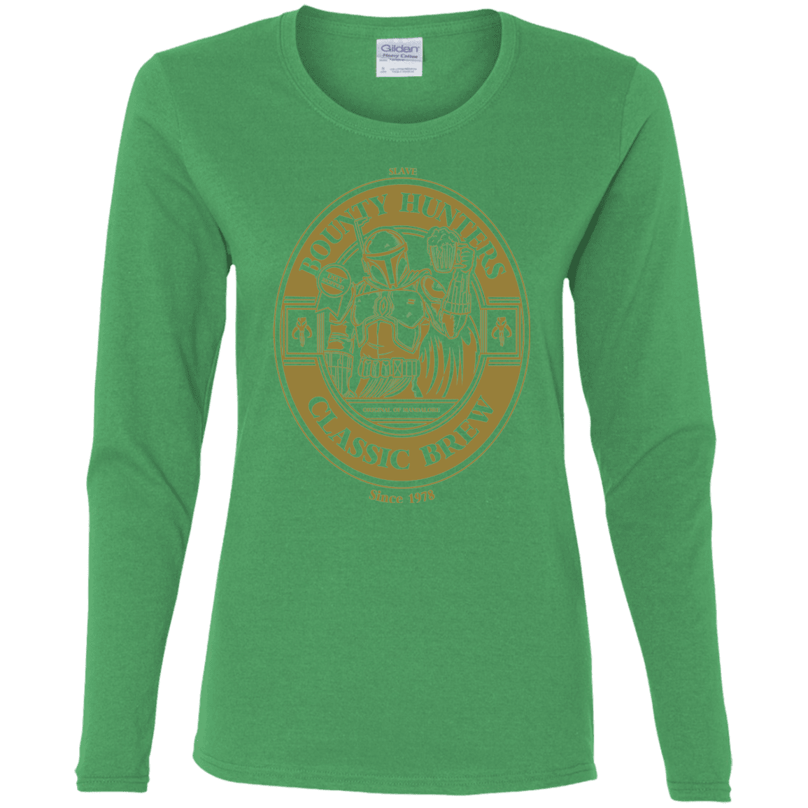 T-Shirts Irish Green / S Bounty Hunters Classic Brew Women's Long Sleeve T-Shirt